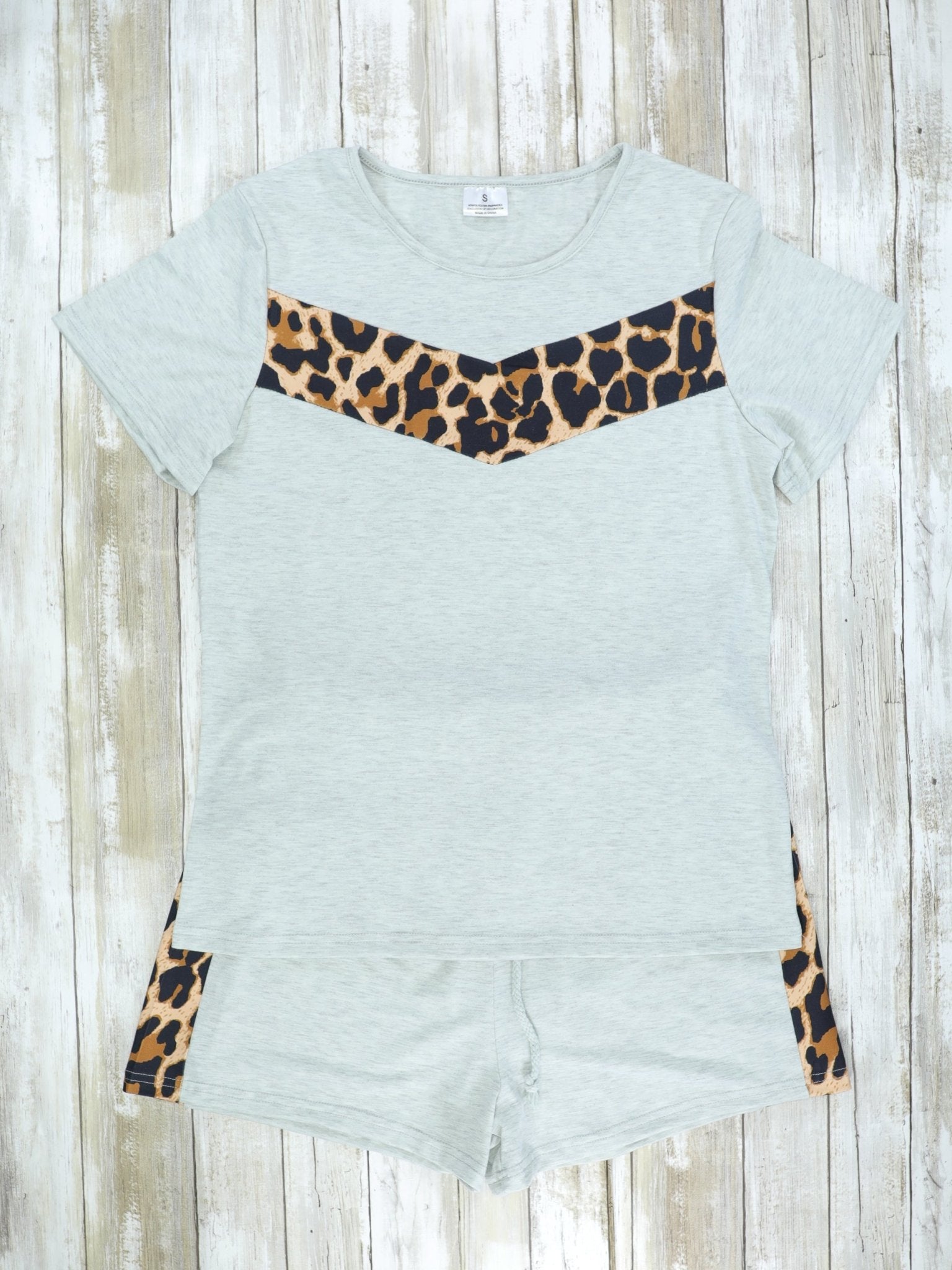 Mom & Me Grey Cheetah Loungewear Set - Marie Nicole Clothing