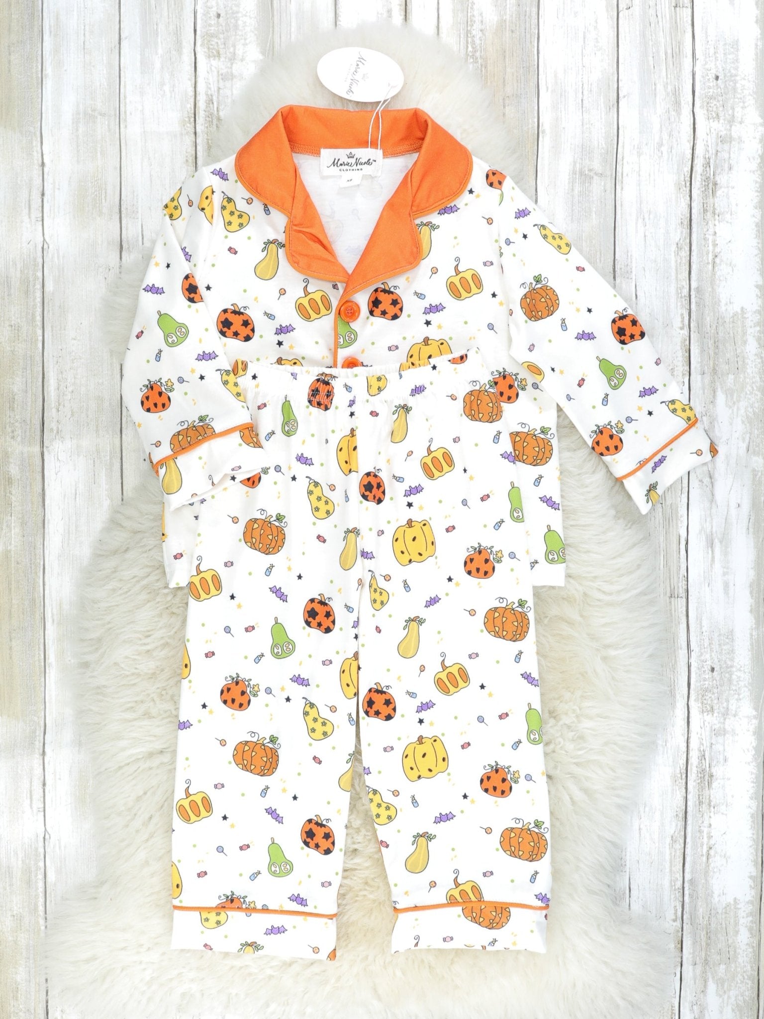 Pumpkin Spice & Spooky Nights Pajamas - Marie Nicole Clothing