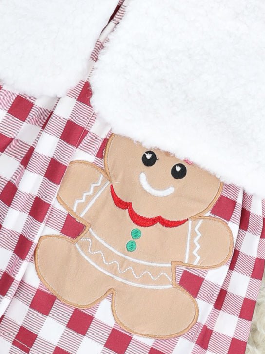 Red Gingham Gingerbread Dress & Vest - Marie Nicole Clothing