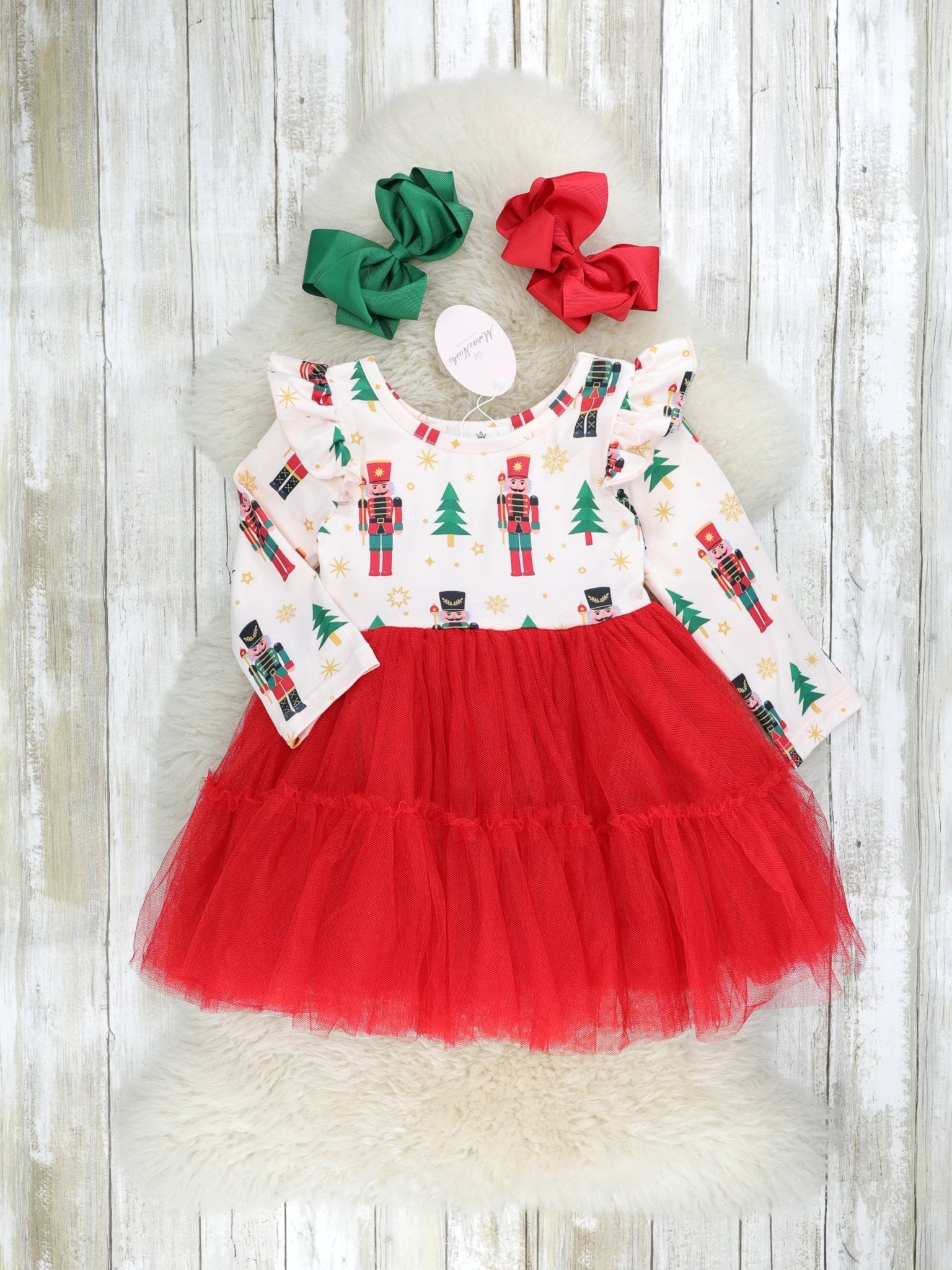 Red Nutcracker Tulle Dress - Marie Nicole Clothing