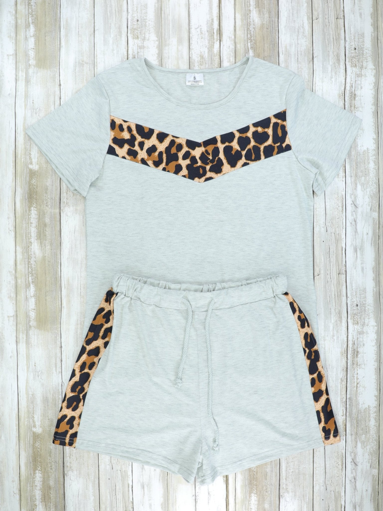 Mom & Me Grey Cheetah Loungewear Set - Marie Nicole Clothing