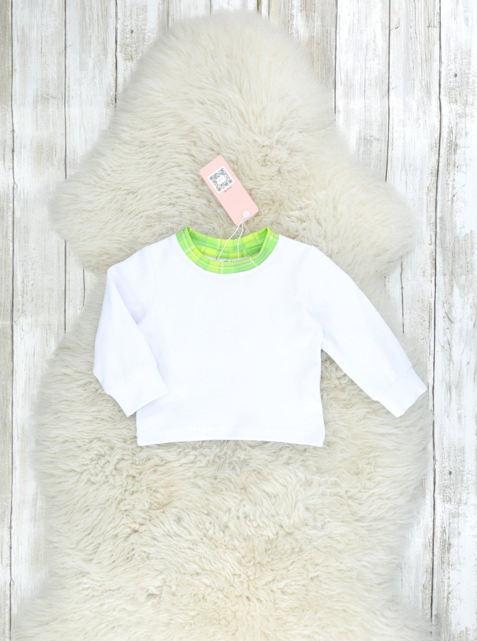 Green Plaid Smocked Clover Overall Romper - Marie Nicole Clothing
