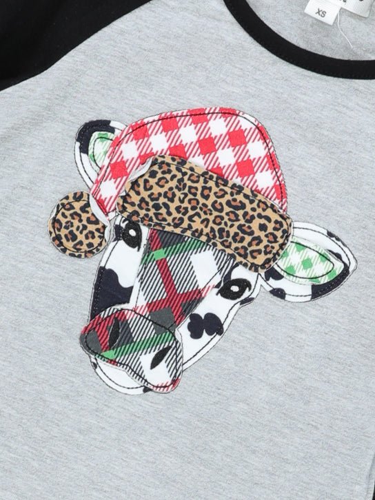 Festive Leopard Cow Bell Bottom Outfit - Marie Nicole Clothing
