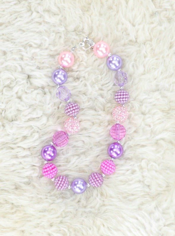 Shades Of Purple Bubblegum Necklace - Marie Nicole Clothing