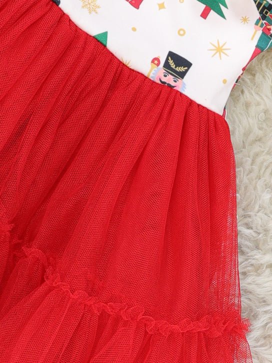 Red Nutcracker Tulle Dress - Marie Nicole Clothing