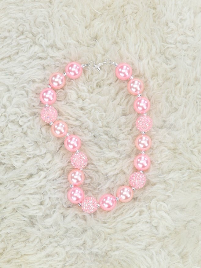 Peach Pink Bubblegum Necklace - Marie Nicole Clothing