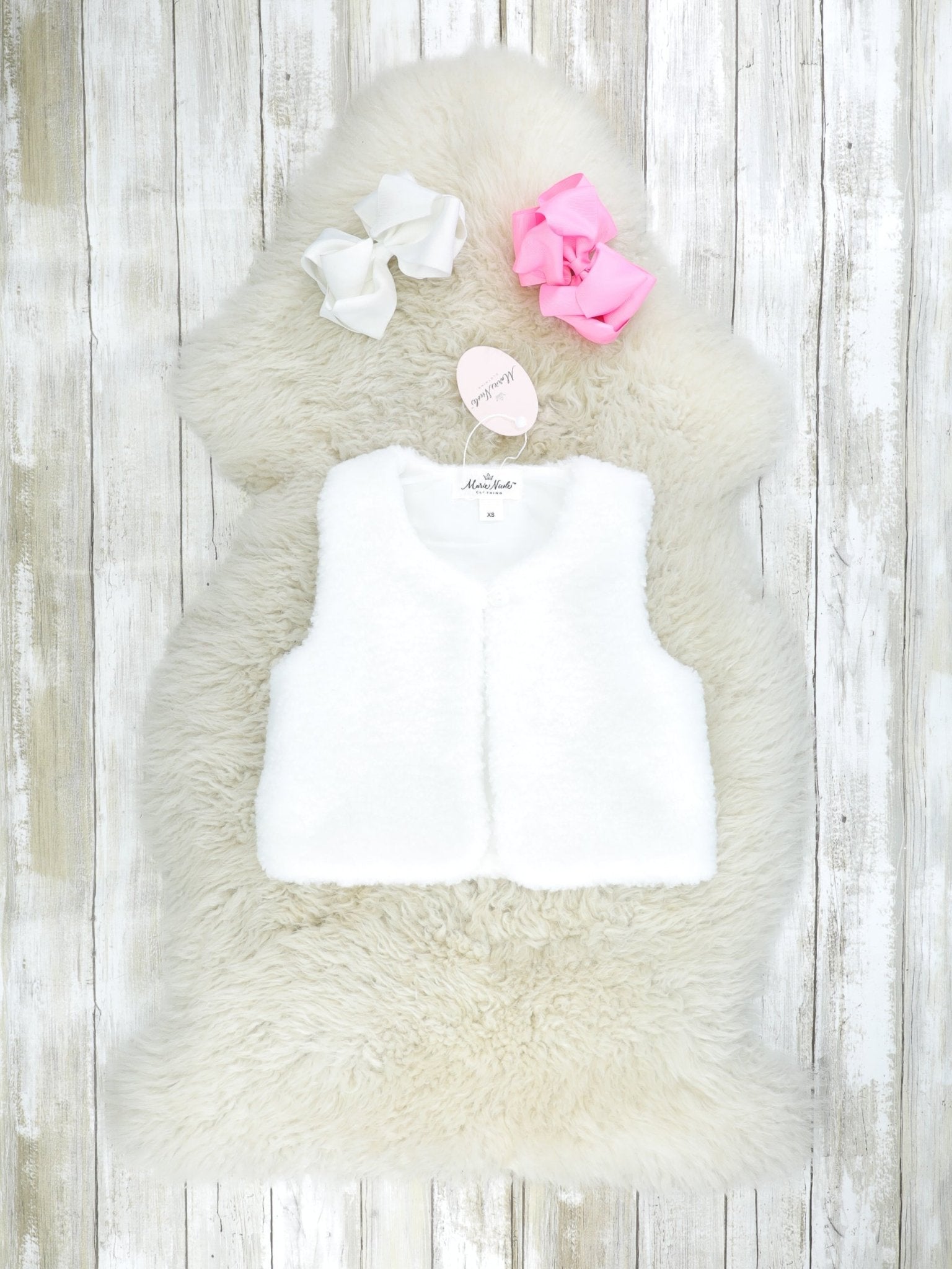 Pink Gingham Christmas Tree Dress & Vest - Marie Nicole Clothing