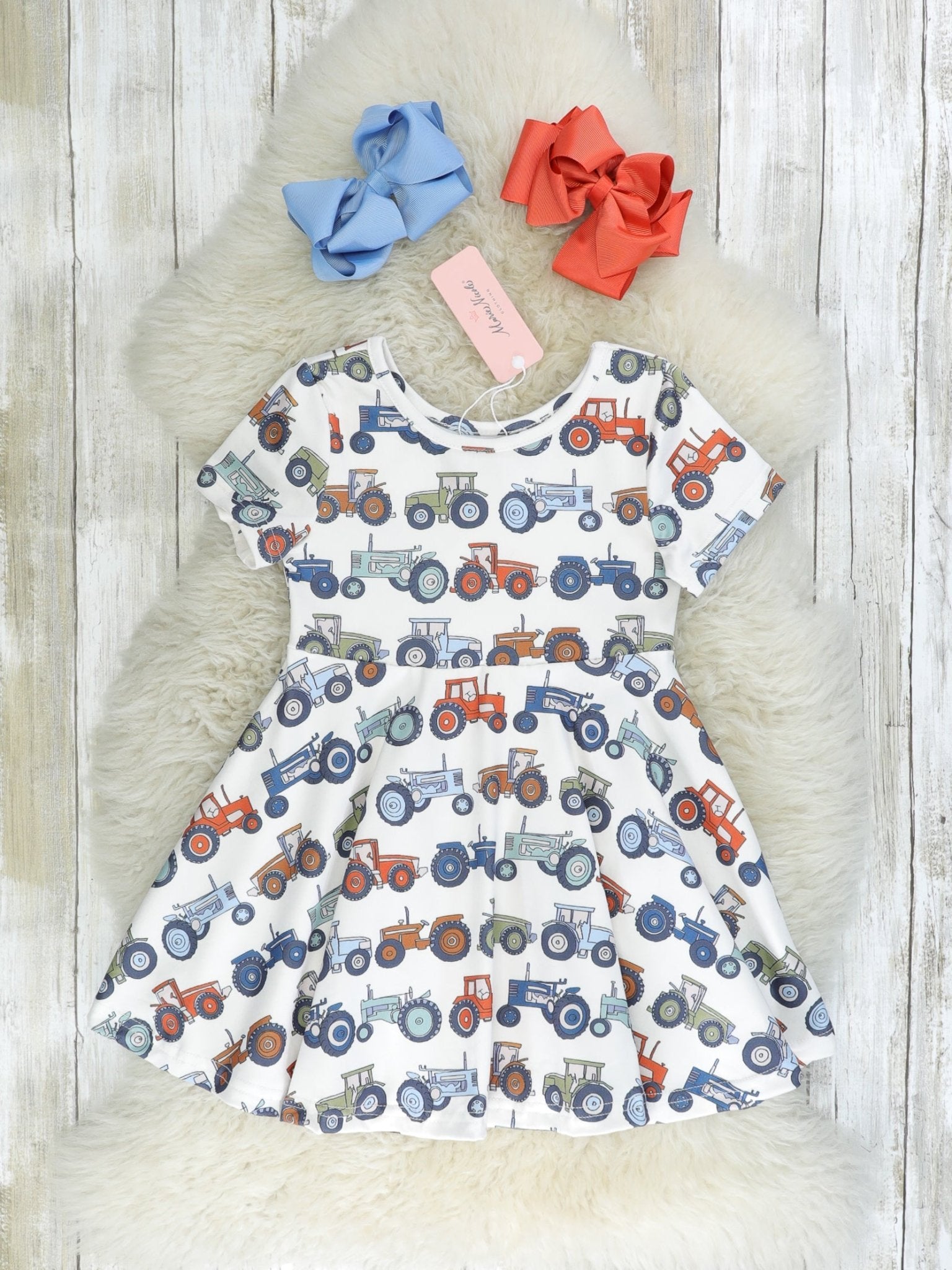 Tractor Swing Dress - Marie Nicole Clothing