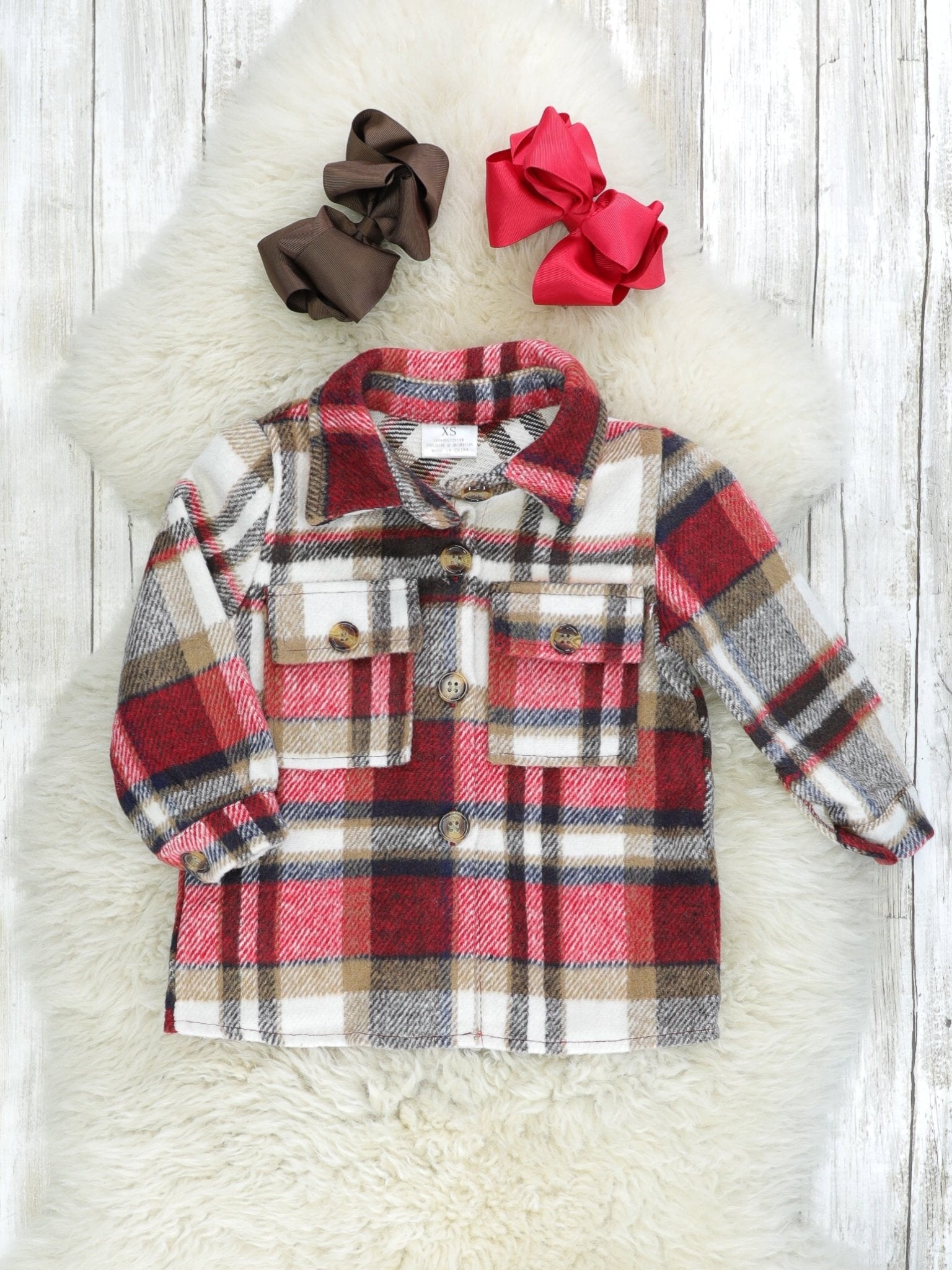 Mom & Me Red Plaid Flannel - Sign Up For Restock Notifications! - Marie Nicole Clothing