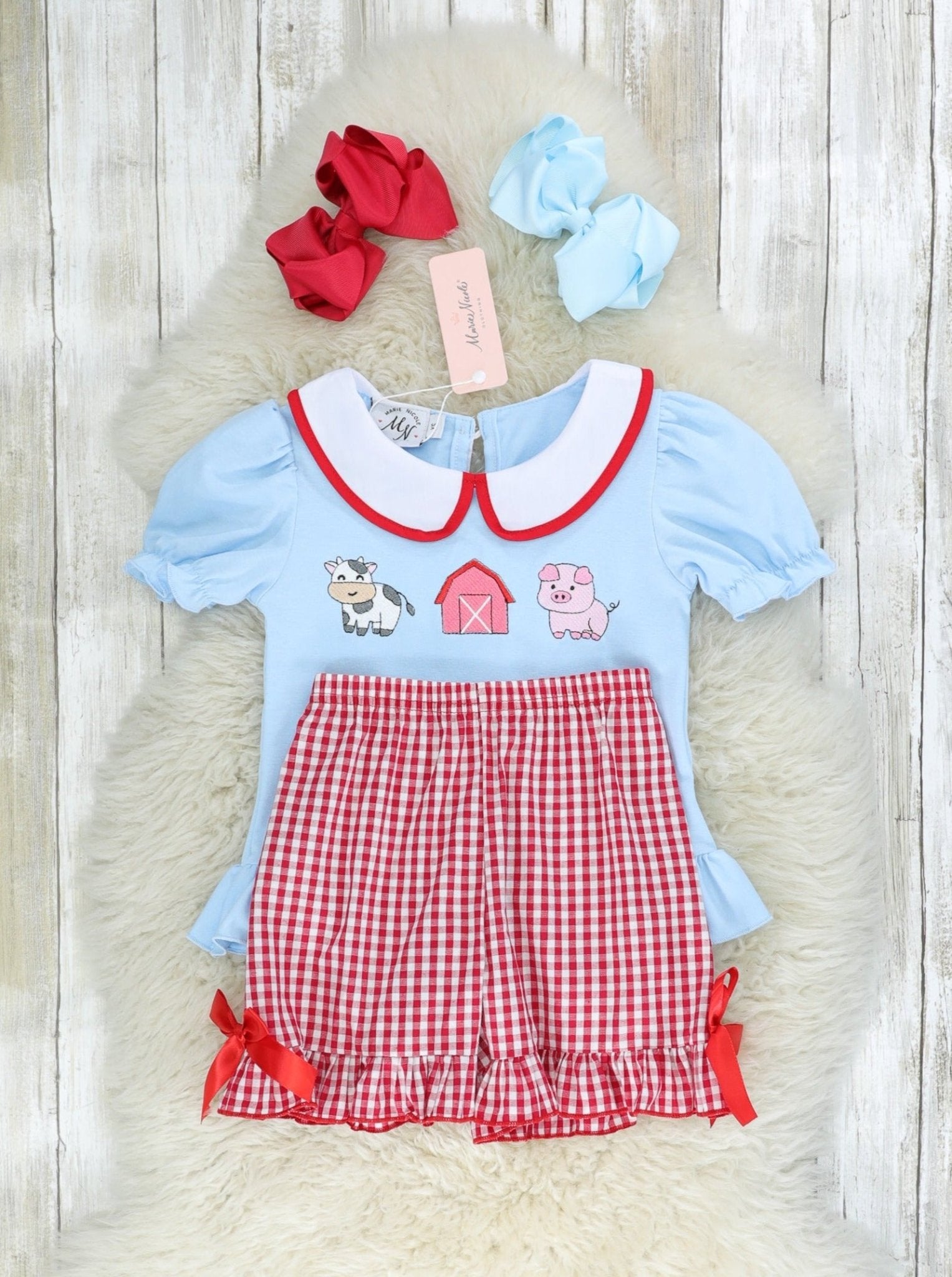 Farm Friends Ruffle Outfit - Marie Nicole Clothing