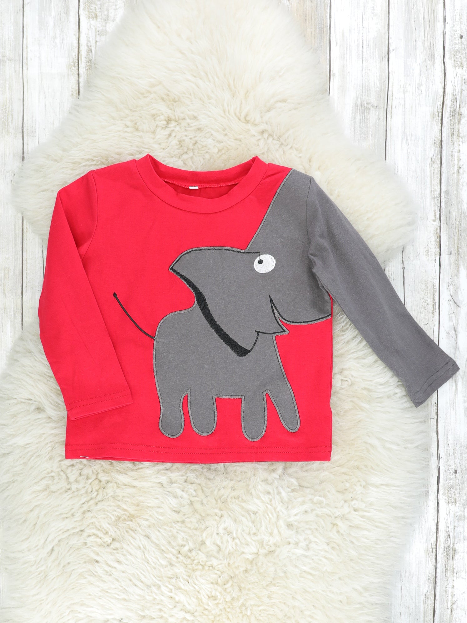 Red Elephant Shirt - Marie Nicole Clothing
