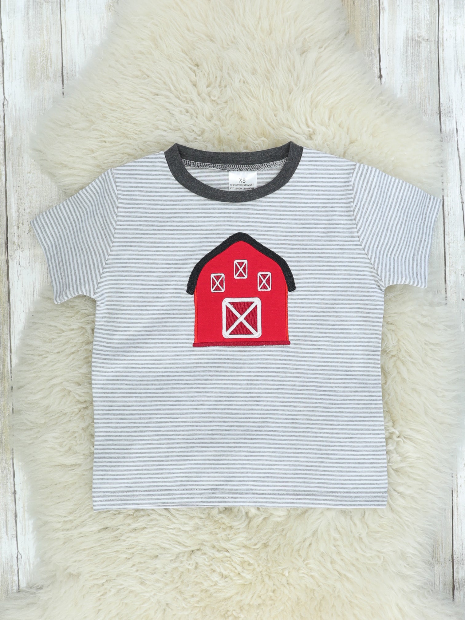 Striped Barn Shirt - Marie Nicole Clothing