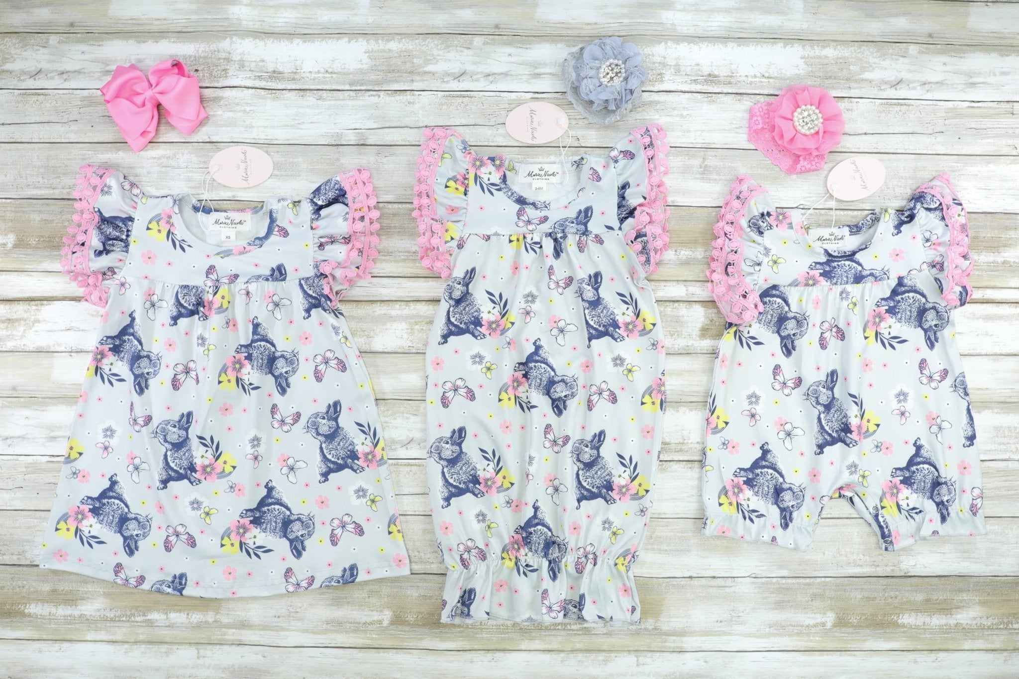Bunny Shorts Romper - Marie Nicole Clothing