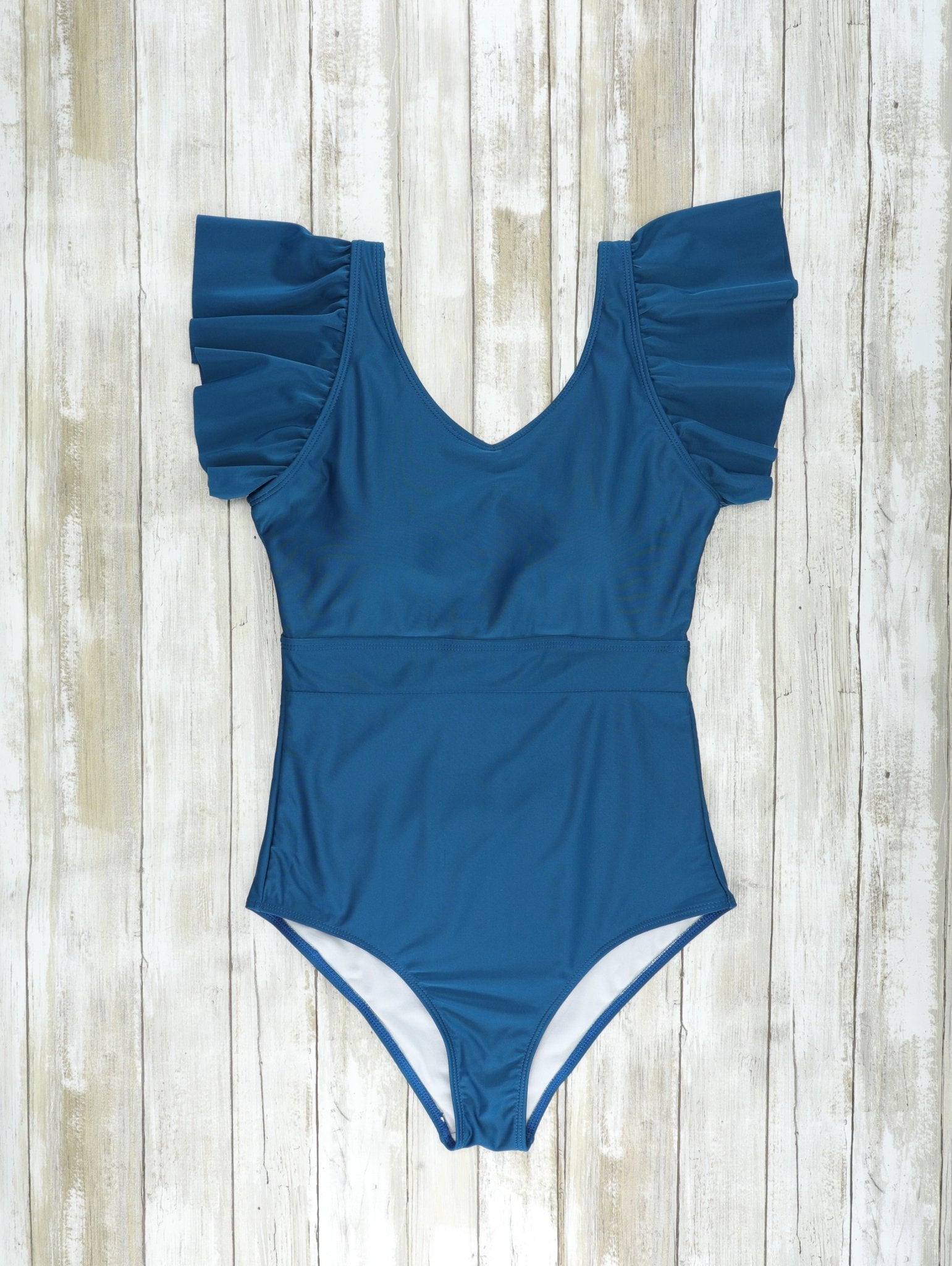 Mom & Me Navy Ruffle One - Piece Swimsuit - Marie Nicole Clothing