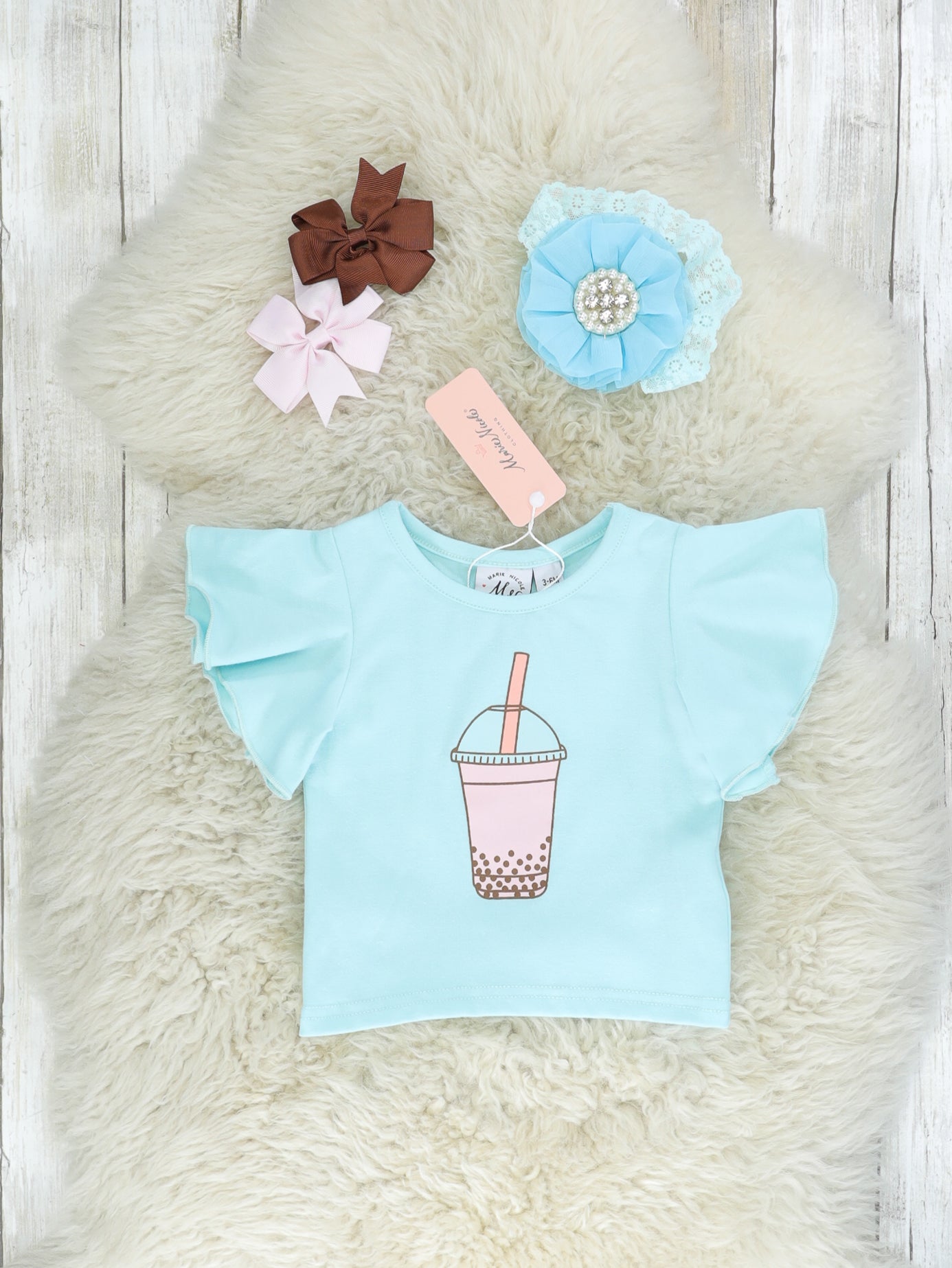 Boba Top & Suspender Dressy Skirt Set - Marie Nicole Clothing