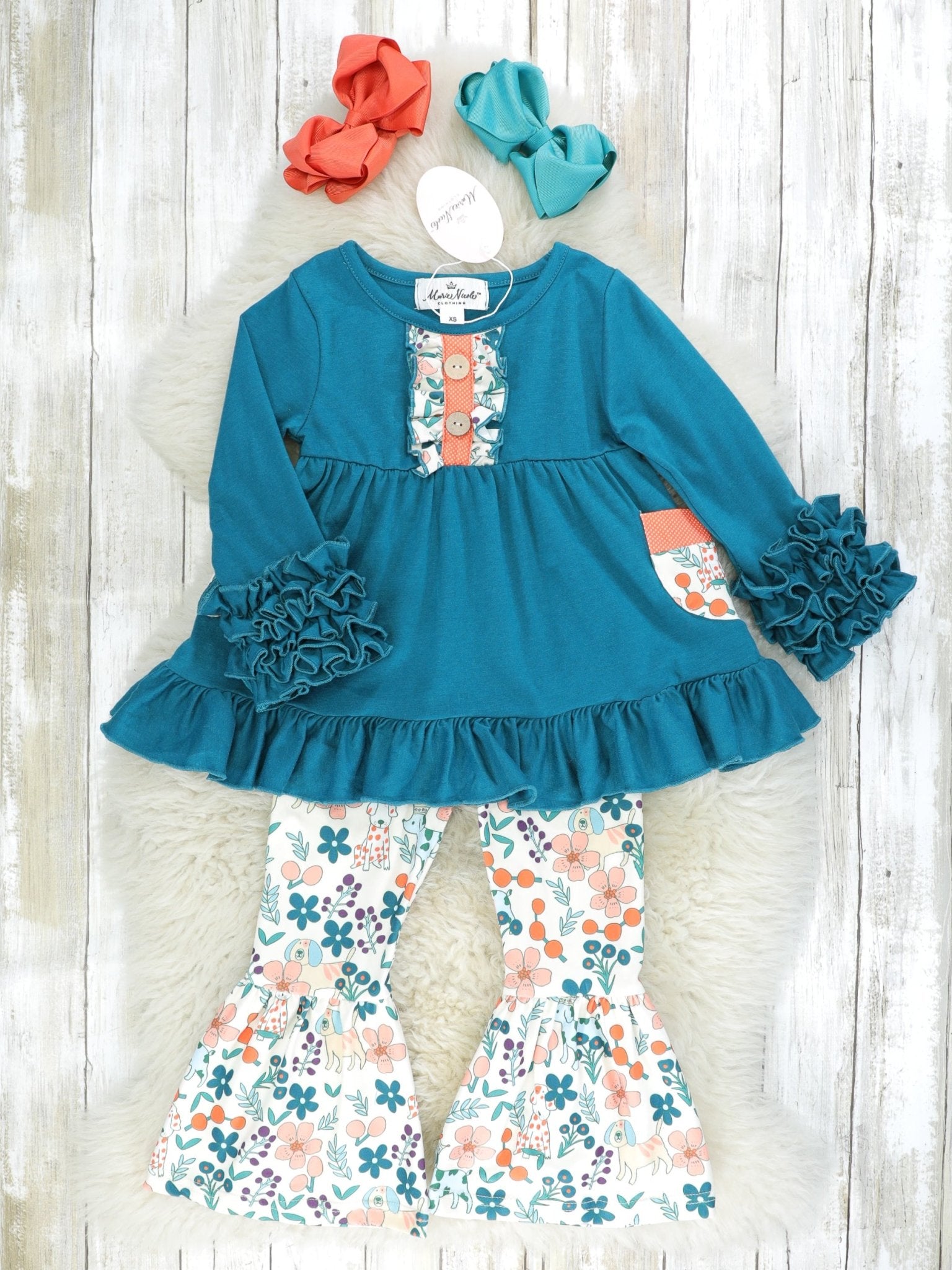 MNC Royal Pups™ - Icing Ruffle Outfit - Marie Nicole Clothing