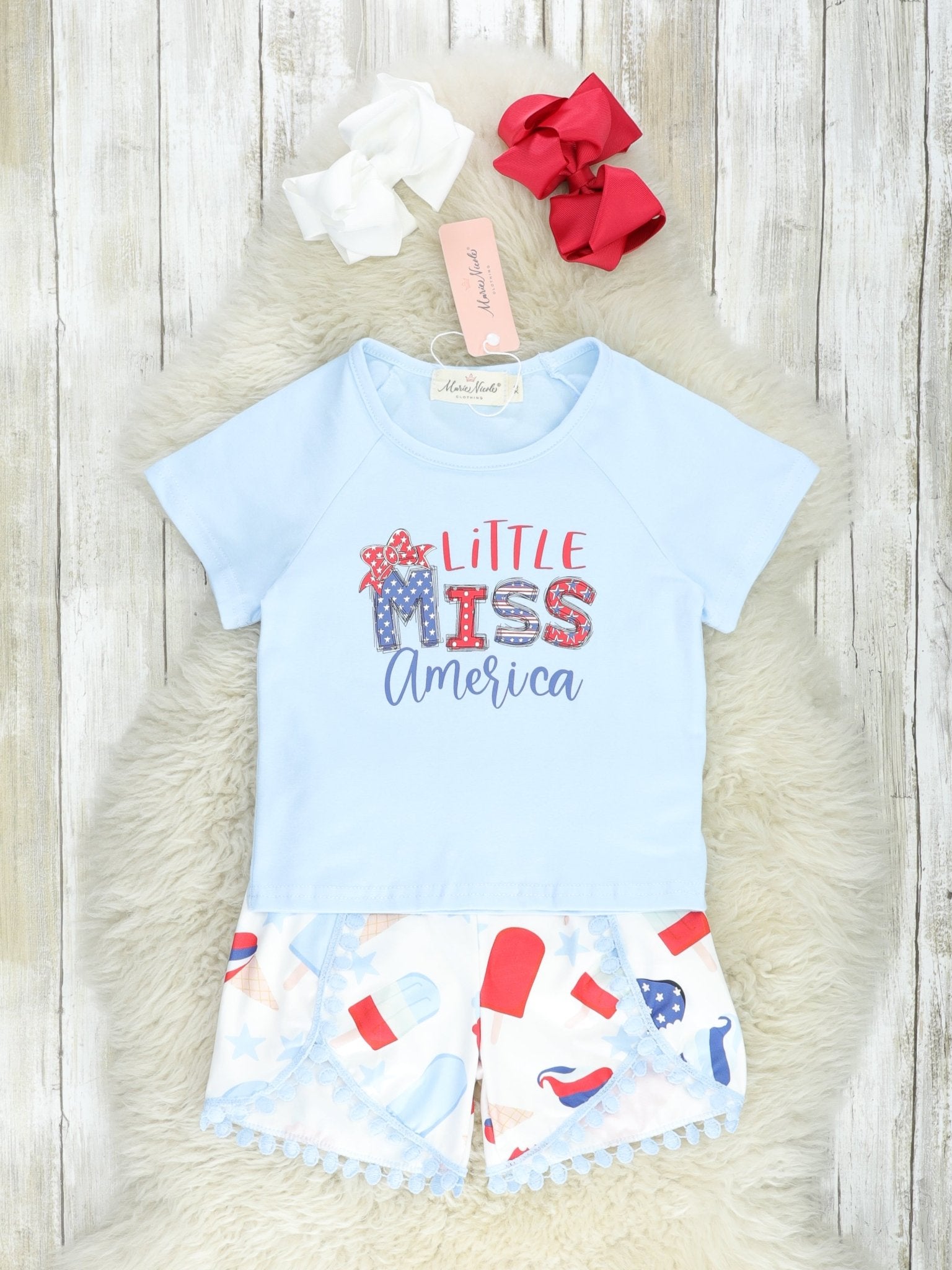 "Little Miss America" Popsicle Outfit - Marie Nicole Clothing