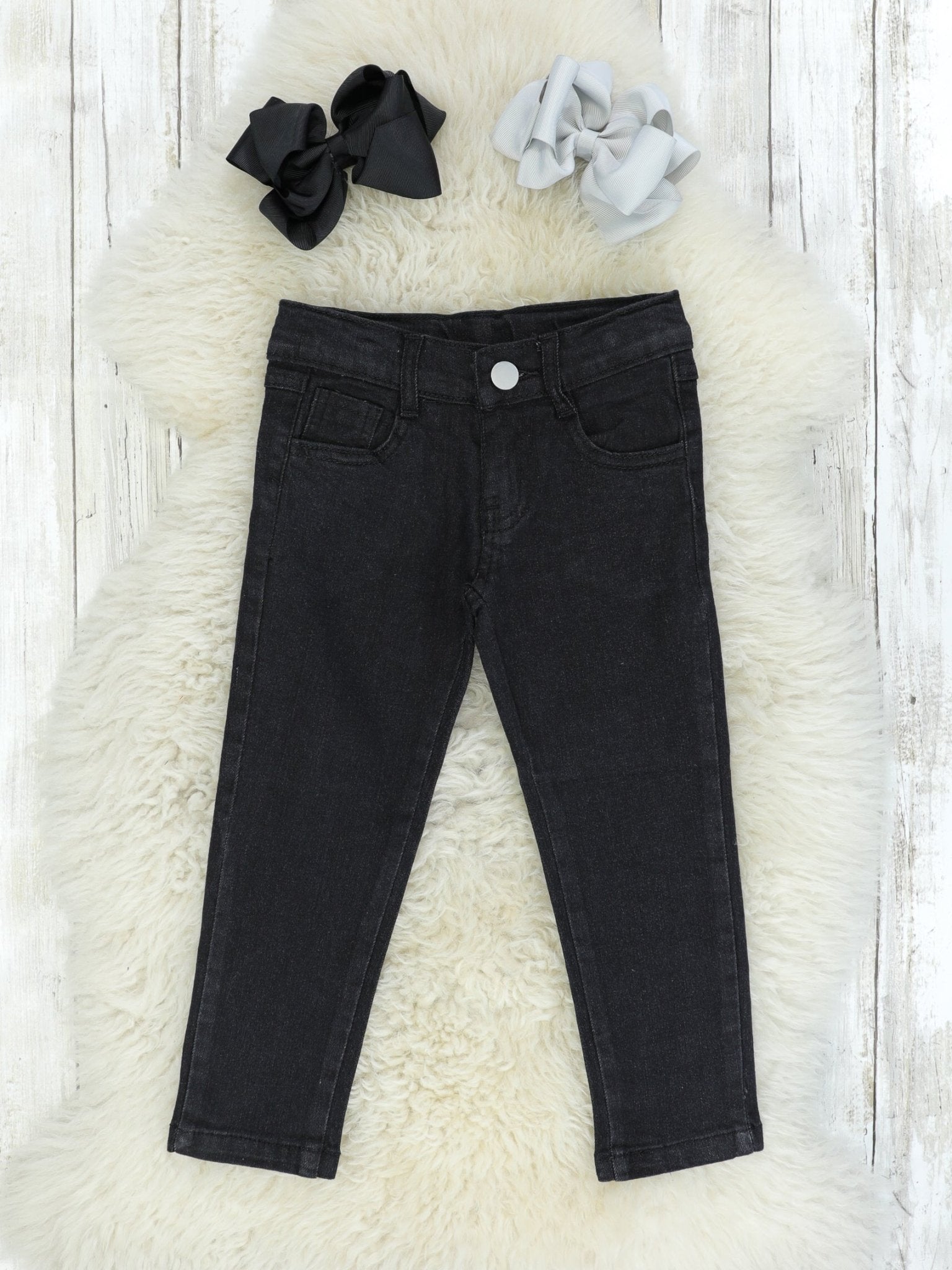 Black Denim Pants - Marie Nicole Clothing