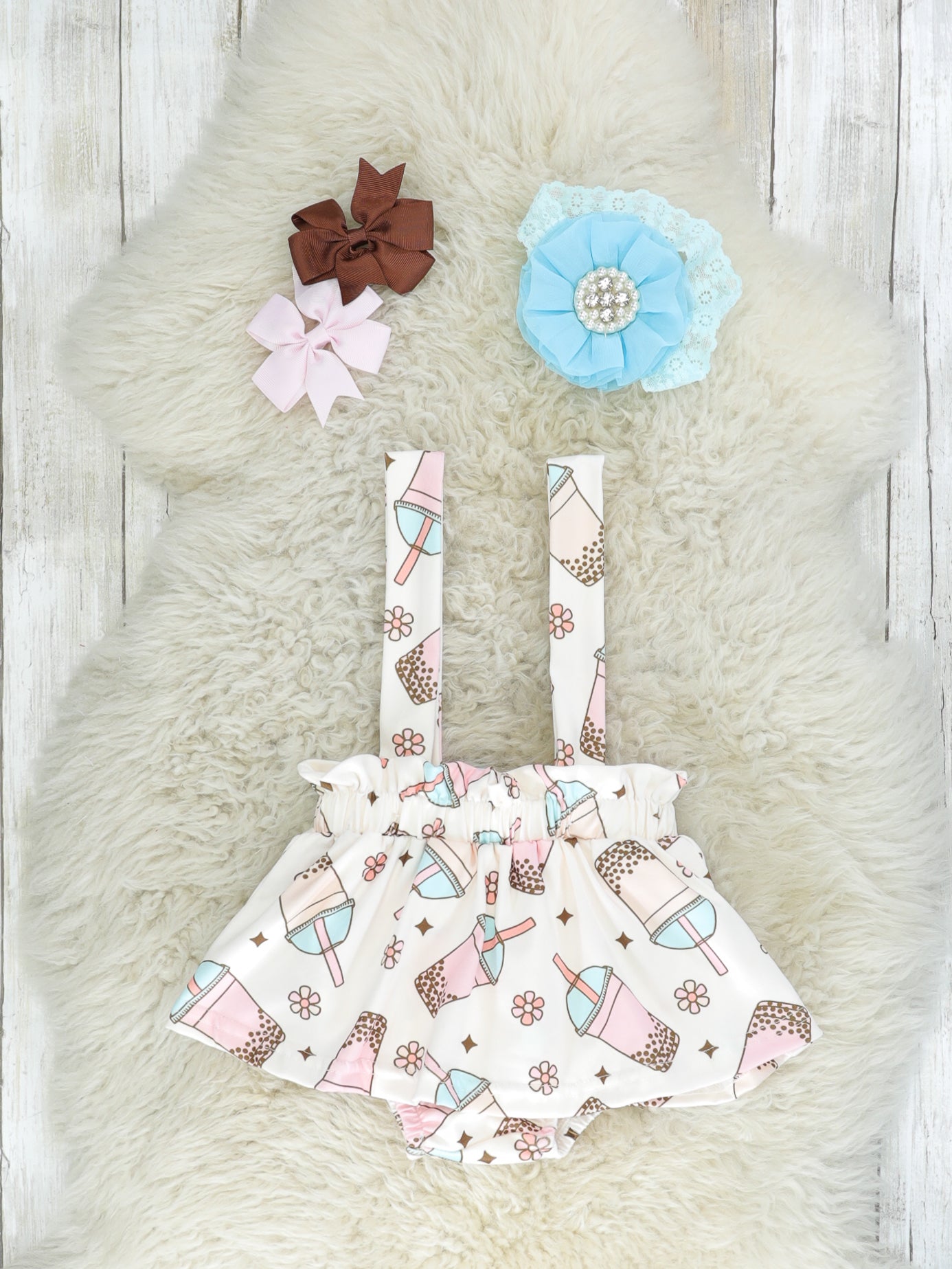 Boba Top & Suspender Dressy Skirt Set - Marie Nicole Clothing