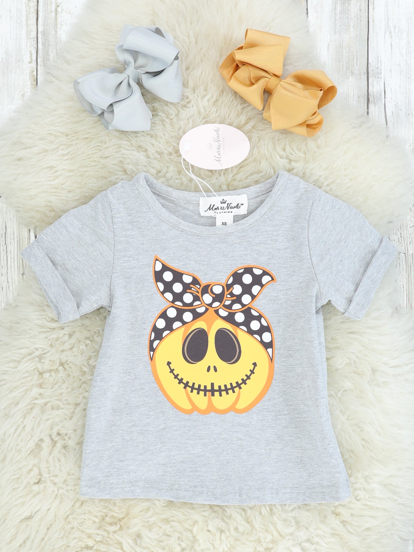 Mom & Me Bandana Pumpkin T-Shirt - Marie Nicole Clothing