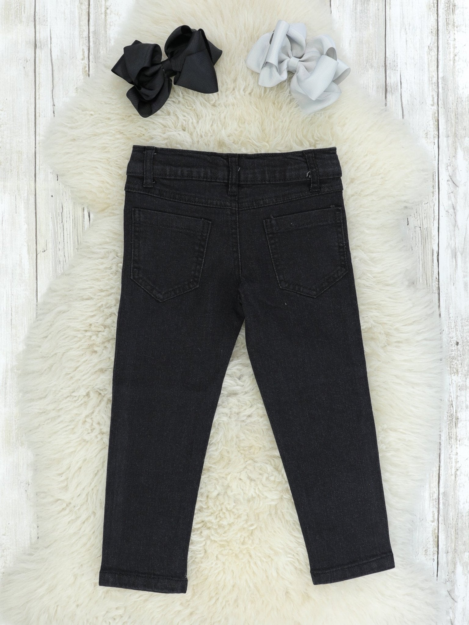 Black Denim Pants - Marie Nicole Clothing