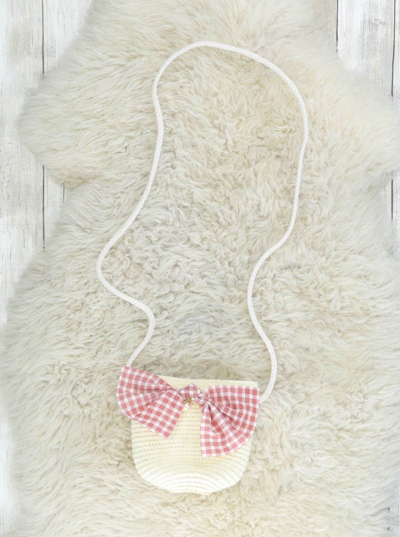 Cream Bucket Bag Purse - Marie Nicole Clothing