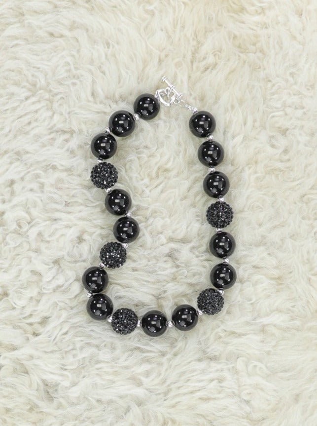 Black Bubblegum Necklace - Marie Nicole Clothing