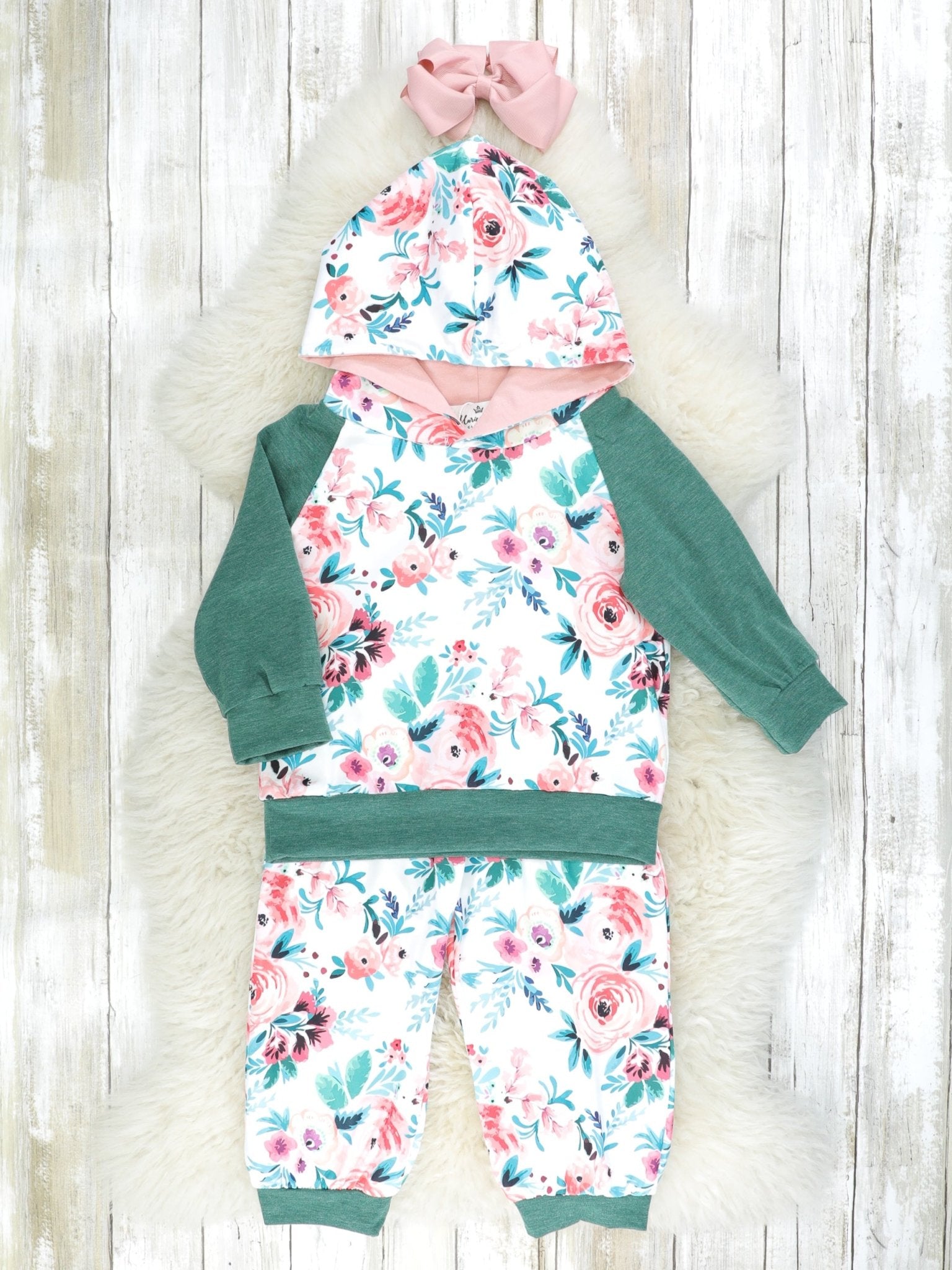 Rose Hoodie & Joggers Outfit - Marie Nicole Clothing