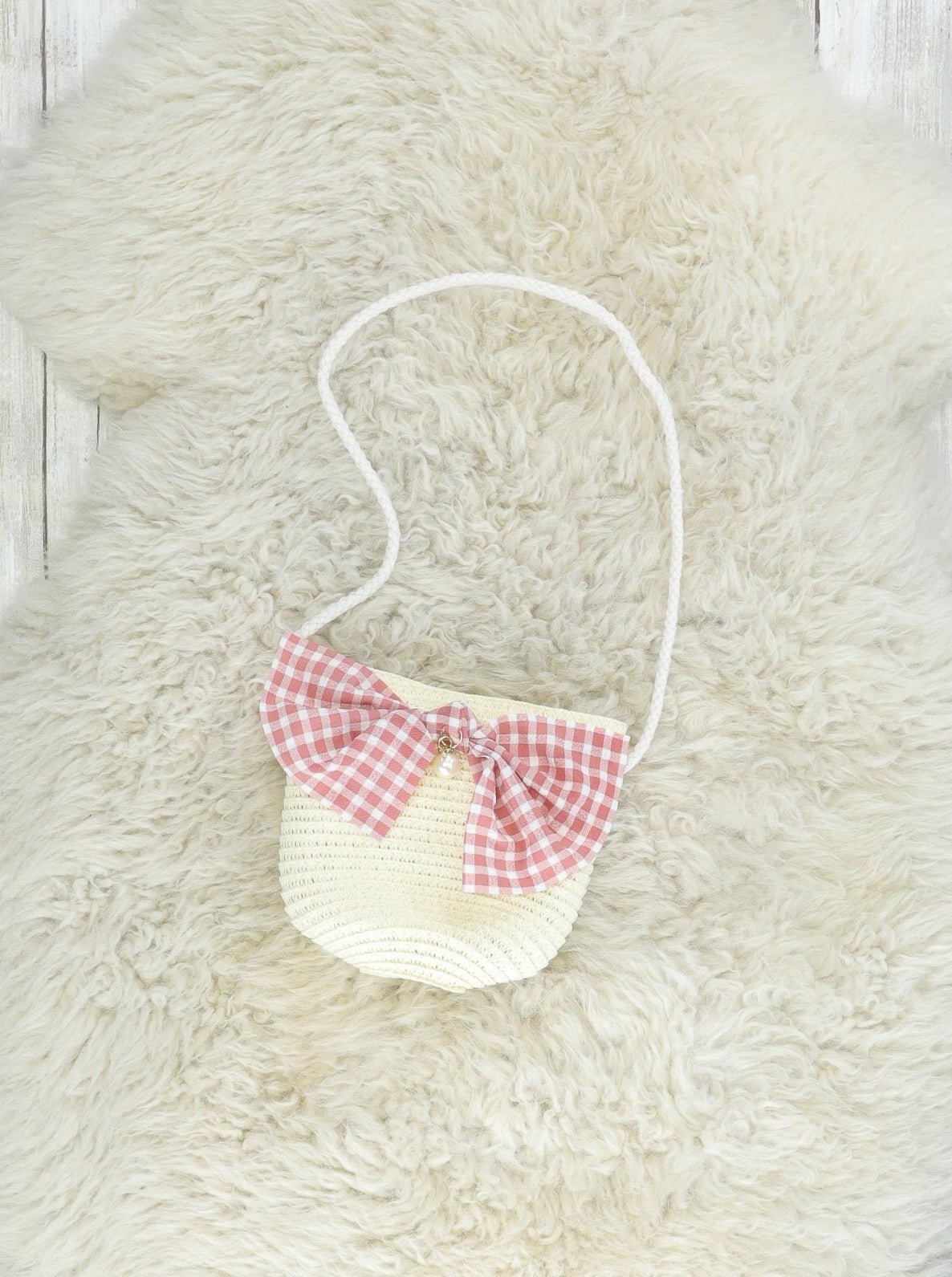 Cream Bucket Bag Purse - Marie Nicole Clothing