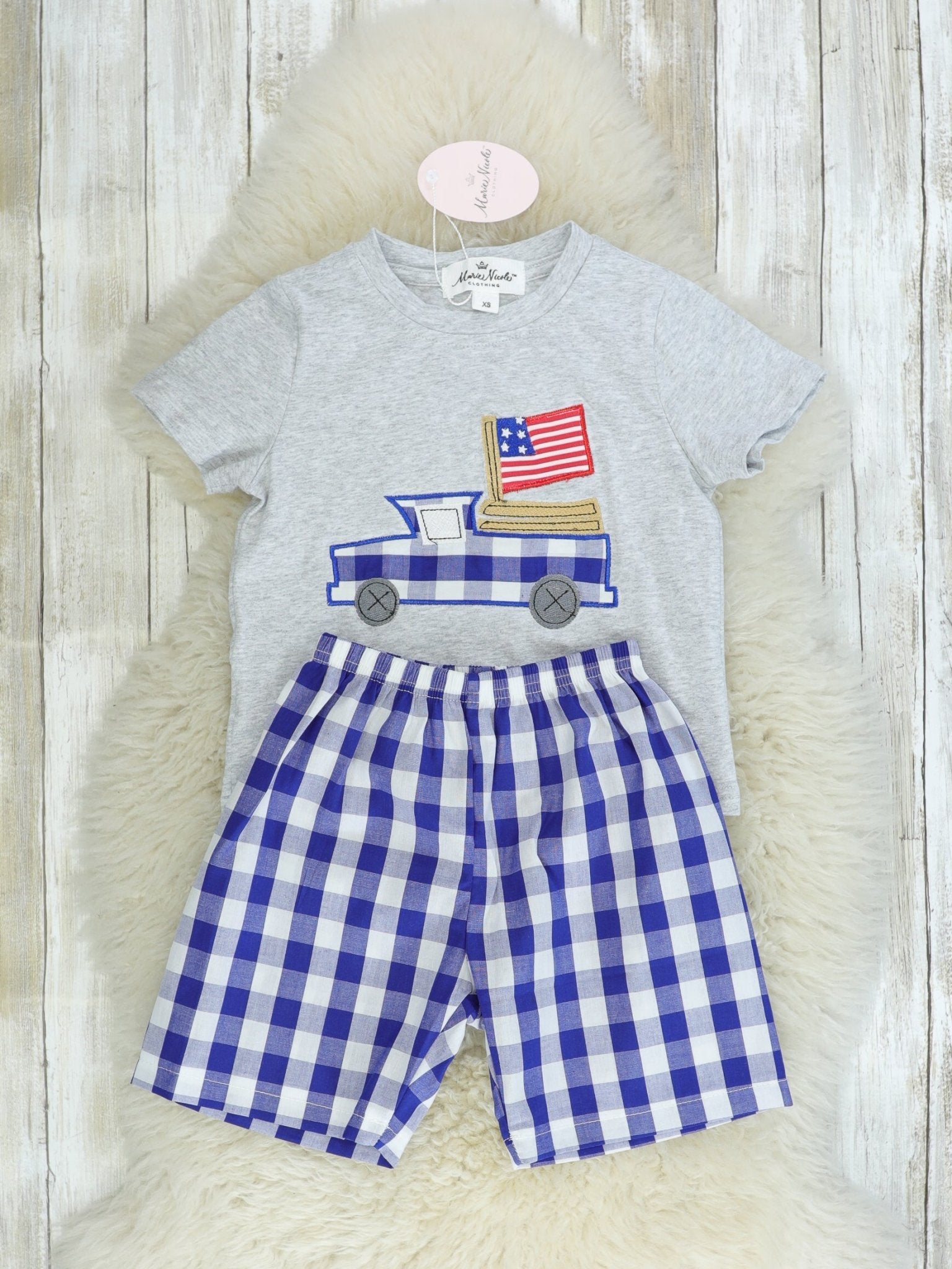 American Flag Truck Outfit - Marie Nicole Clothing