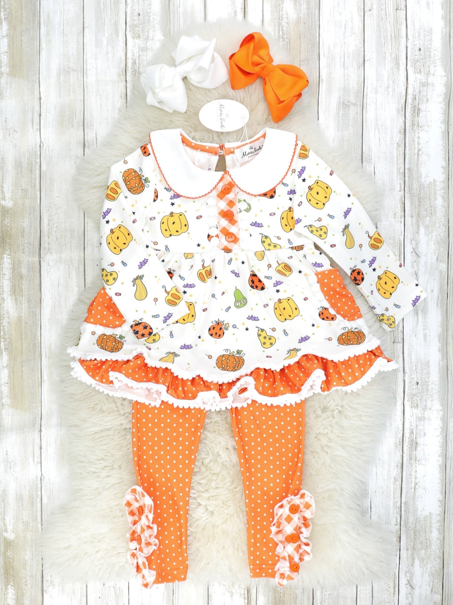Pumpkin Spice & Spooky Nights Vintage Outfit - Marie Nicole Clothing
