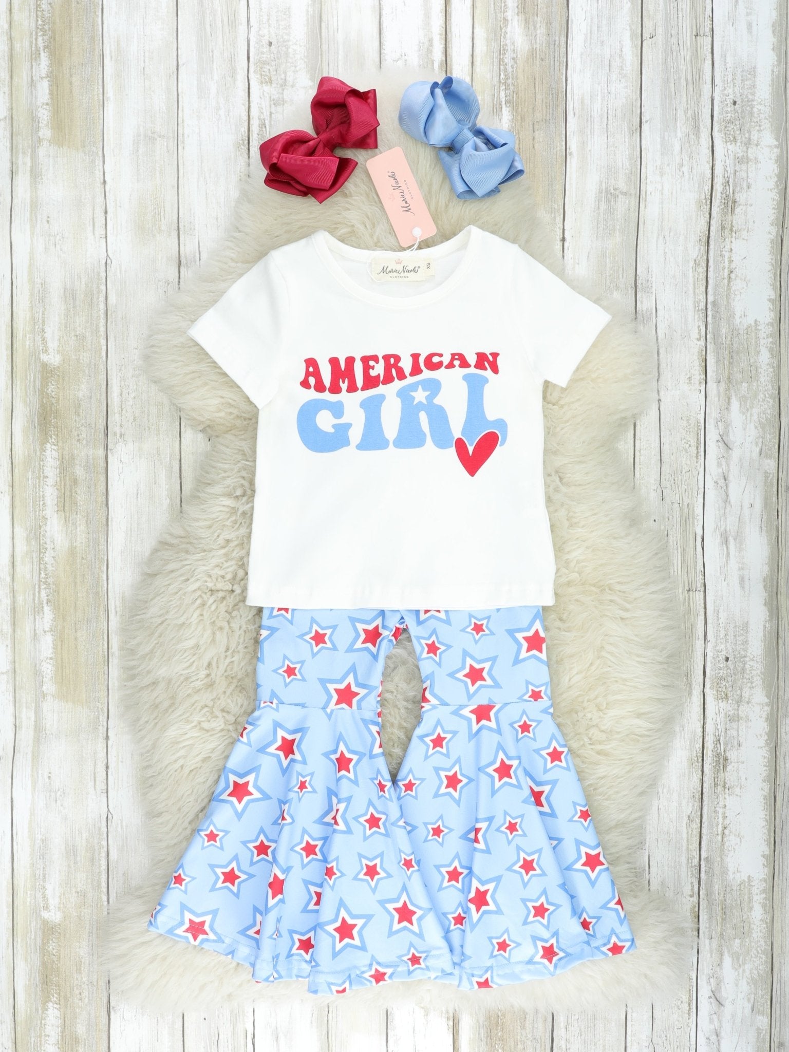 "American Girl" Star Bell Bottom Outfit - Marie Nicole Clothing
