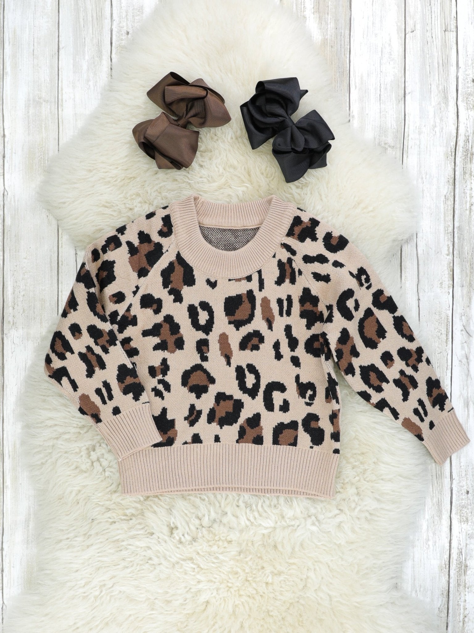 Mom & Me Leopard Sweater - Marie Nicole Clothing