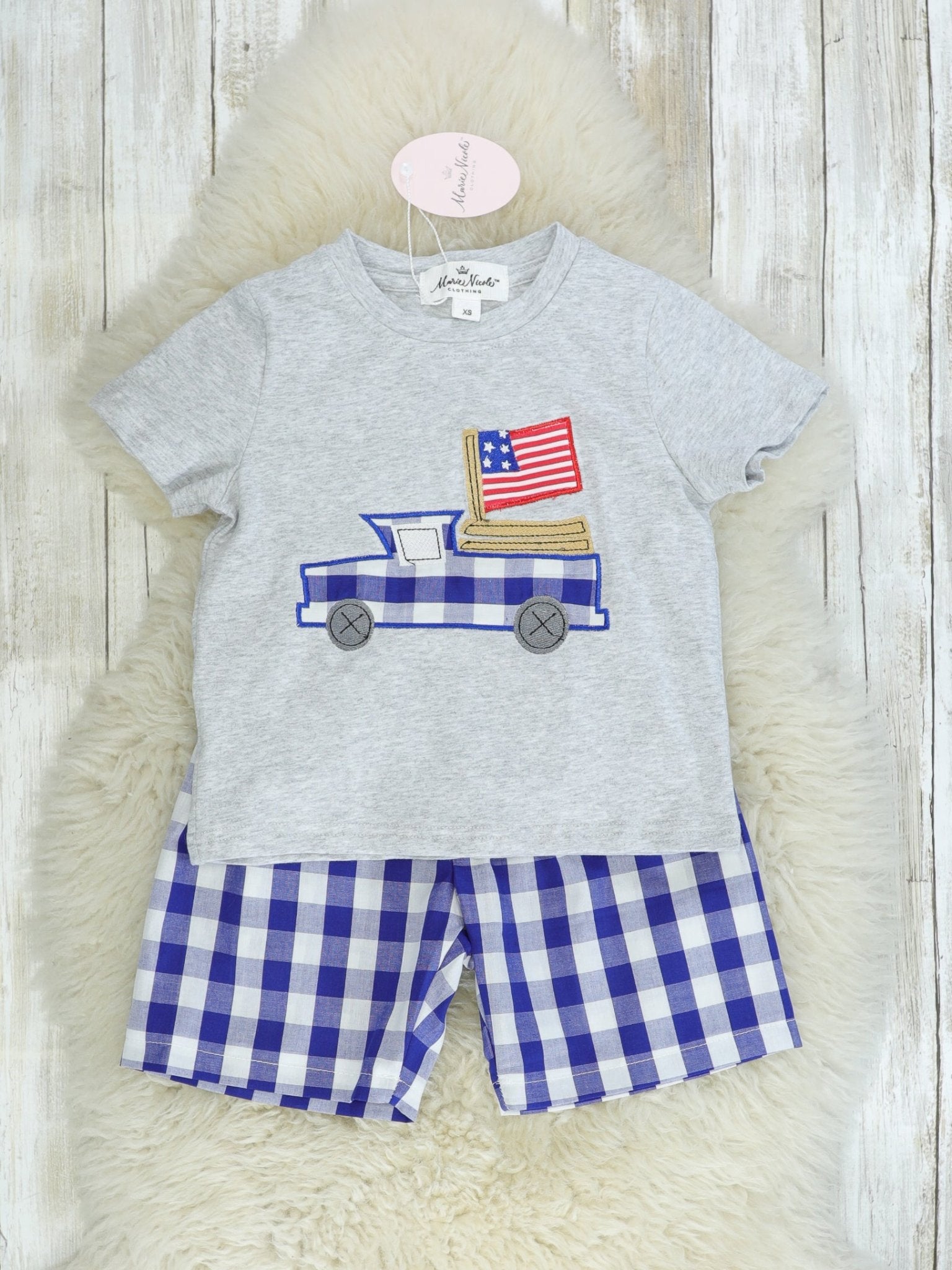 American Flag Truck Outfit - Marie Nicole Clothing