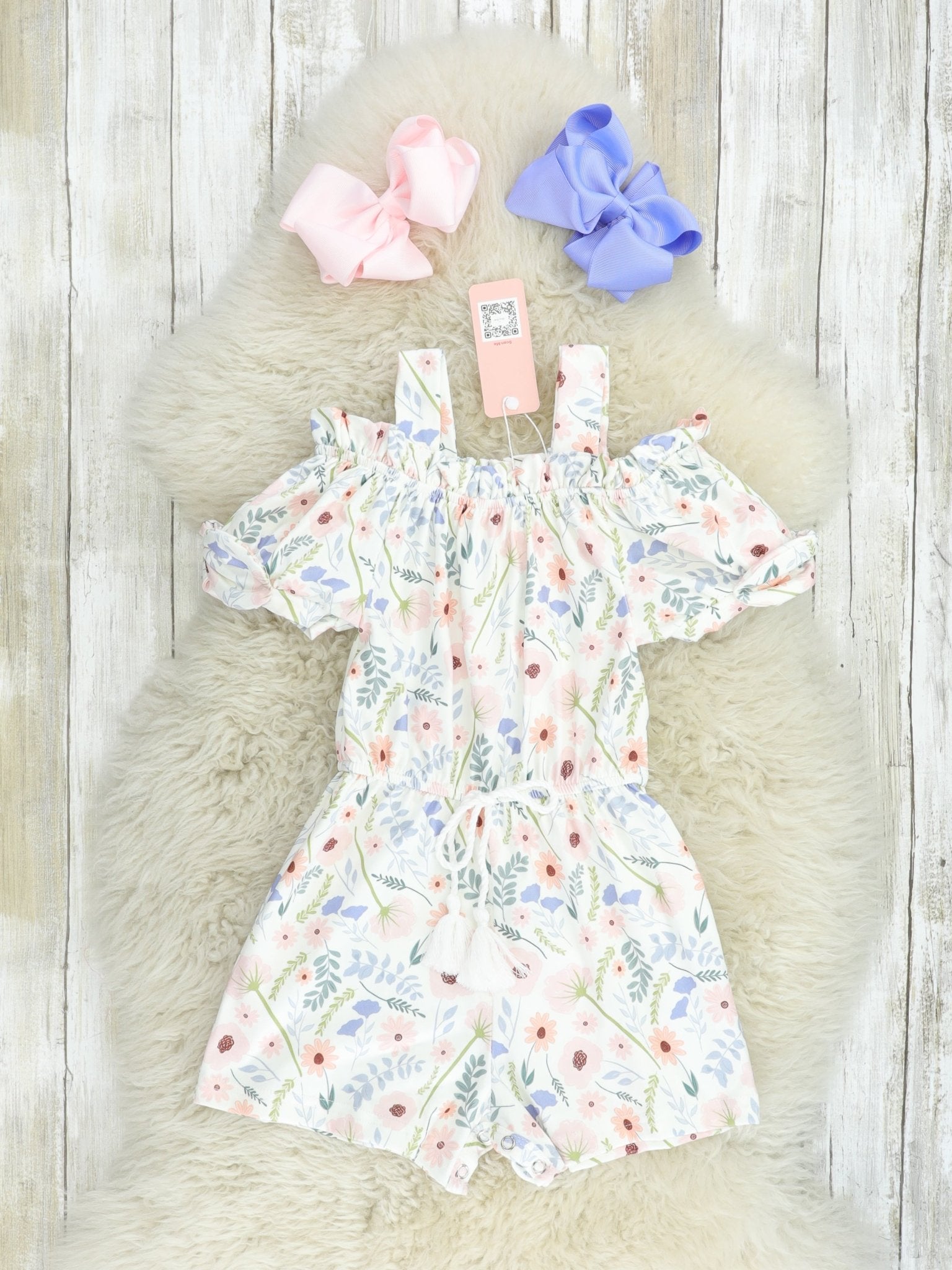 Soft Pink Floral Jumpsuit - Marie Nicole Clothing