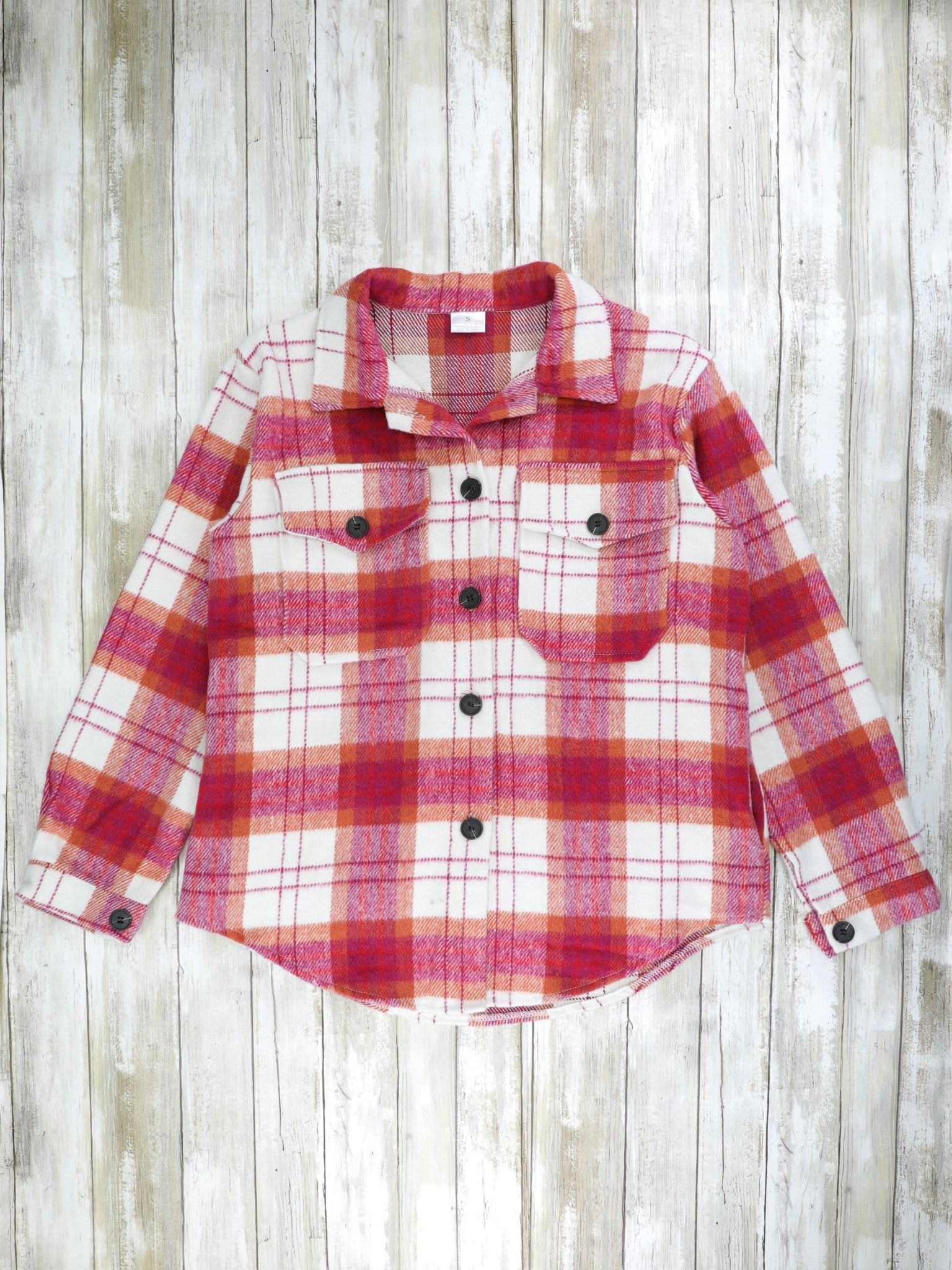 Mom & Me Magenta Plaid Flannel - Marie Nicole Clothing