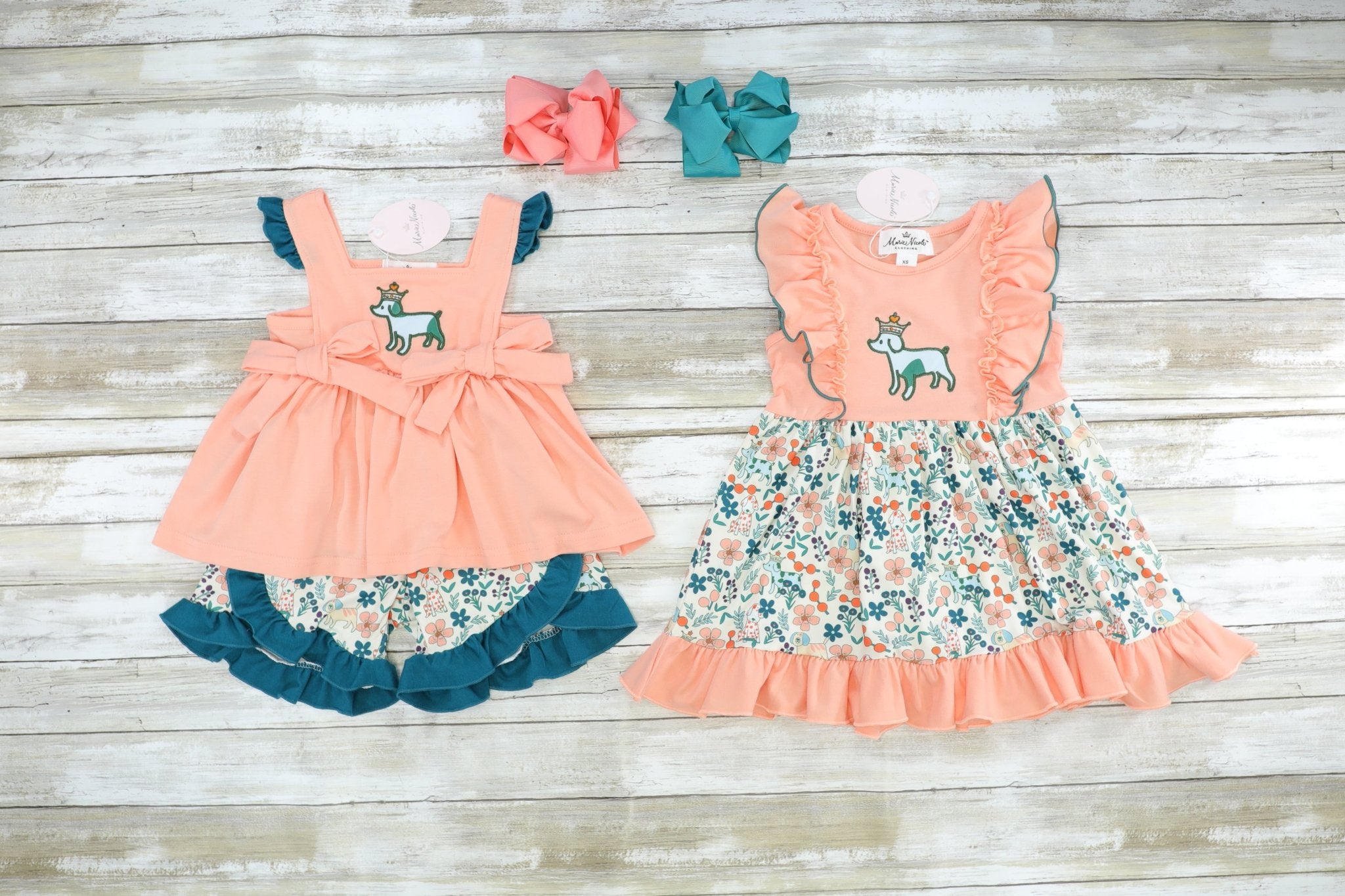 MNC Royal Pups - Eloise Ruffle Outfit™ - Marie Nicole Clothing
