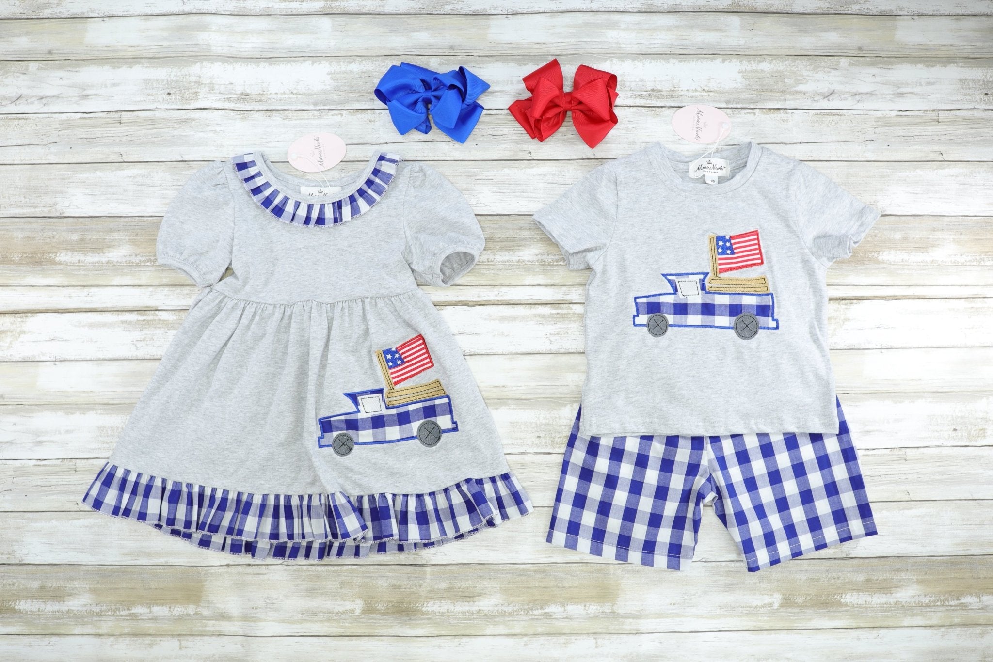 American Flag Truck Outfit - Marie Nicole Clothing