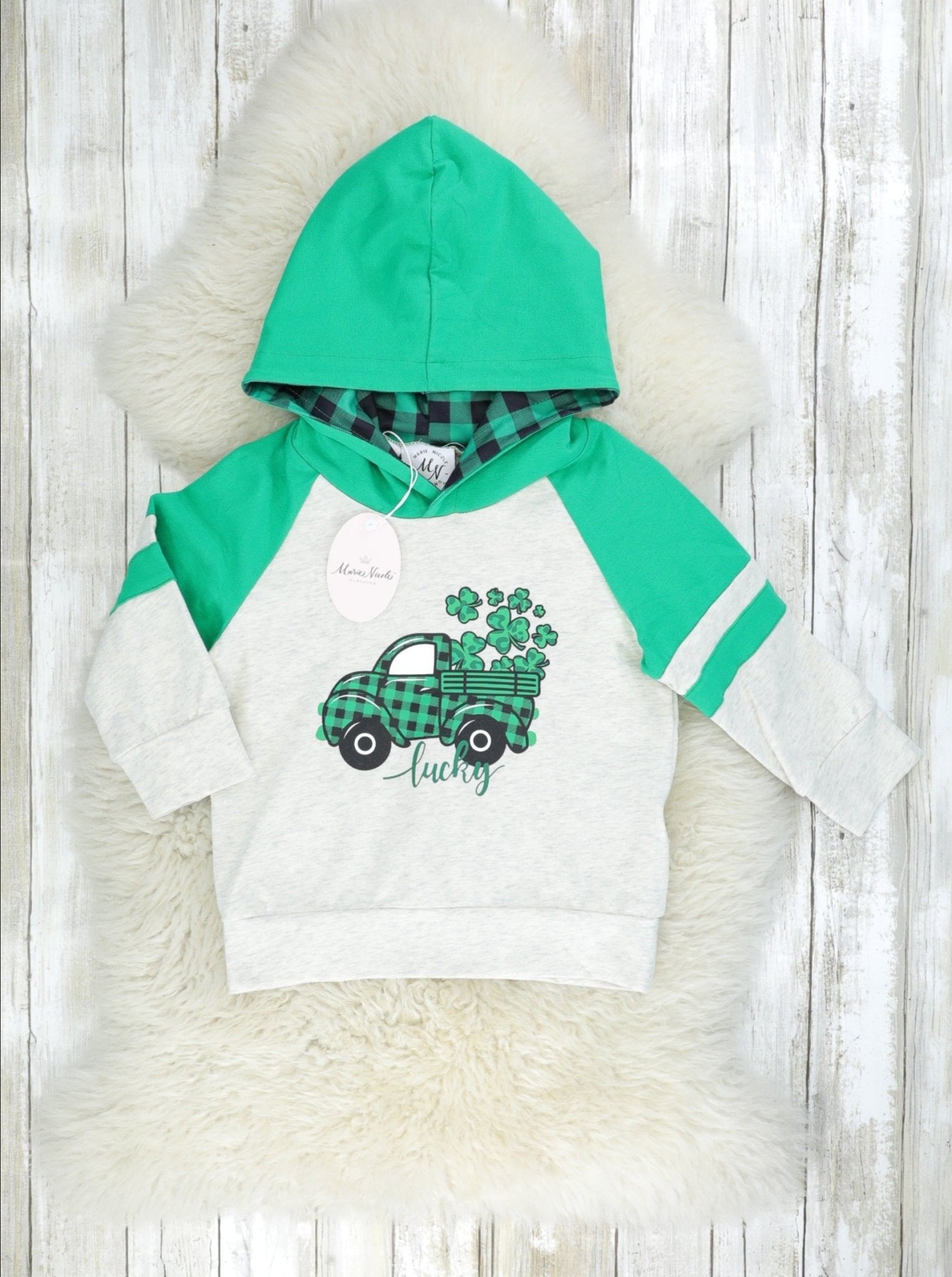 Lucky Clover Truck Hoodie - Marie Nicole Clothing