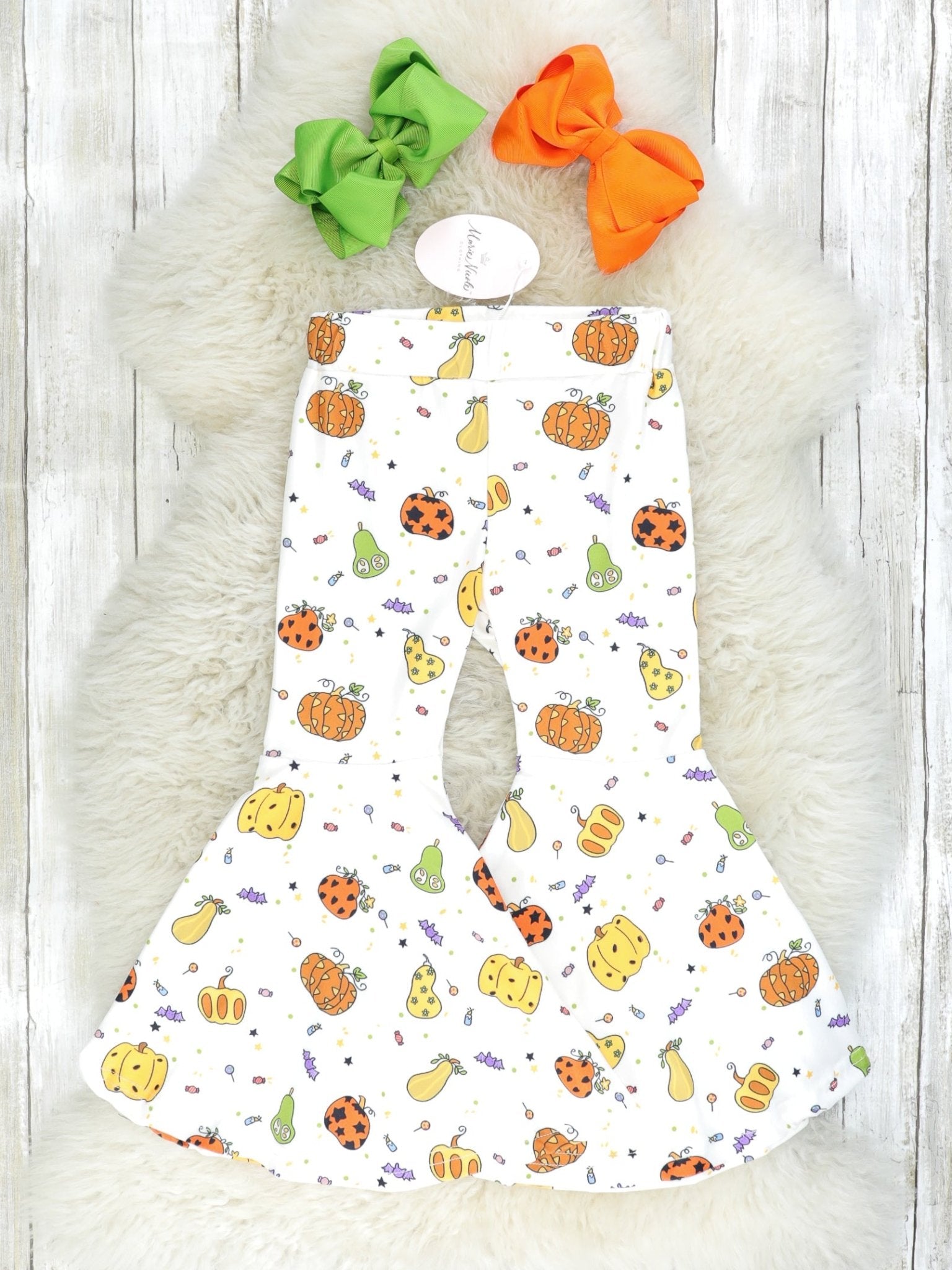 Pumpkin Spice & Spooky Nights Bell Bottoms - Marie Nicole Clothing