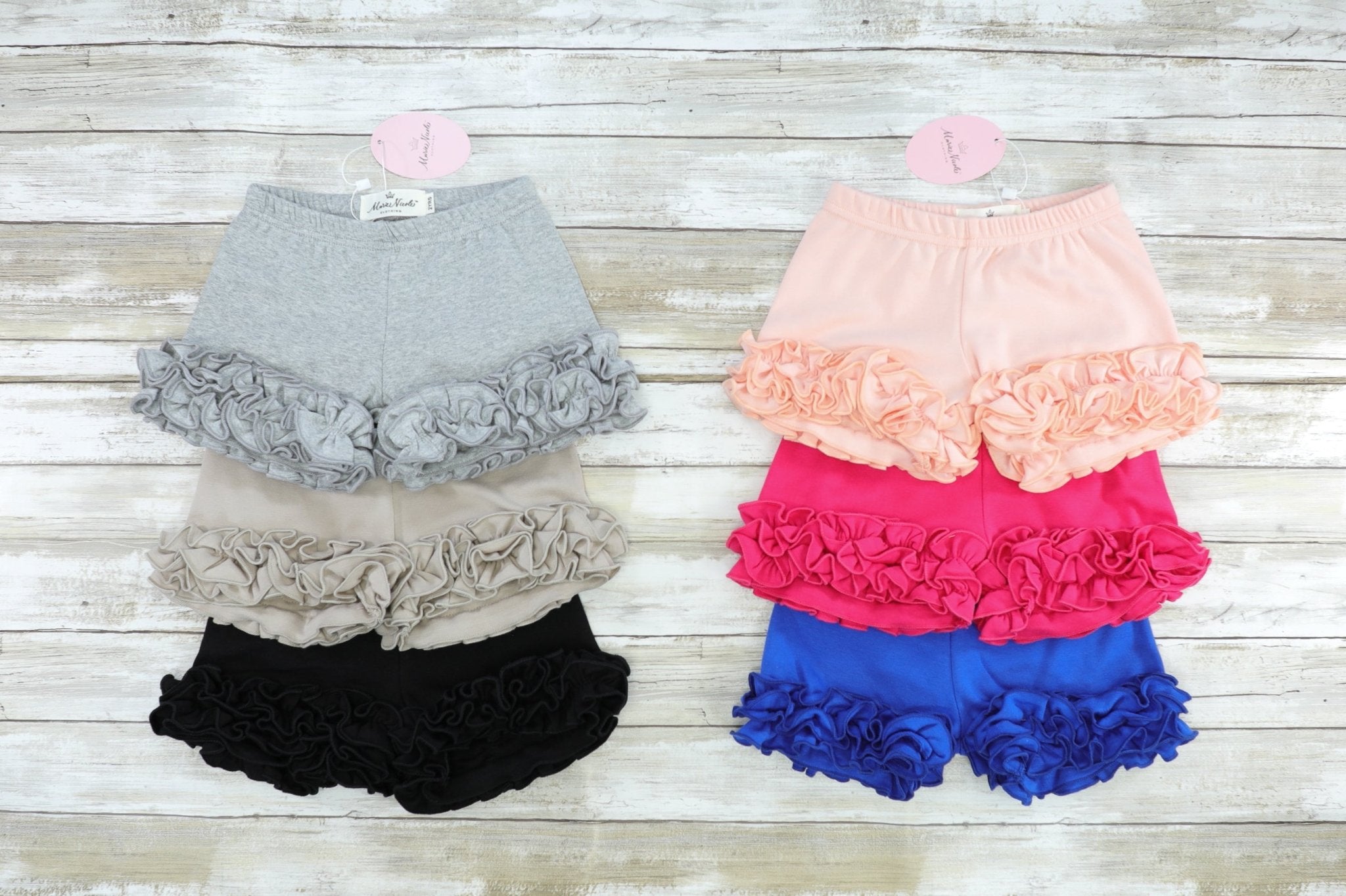 Cotton Icing Shorts - Black - Marie Nicole Clothing