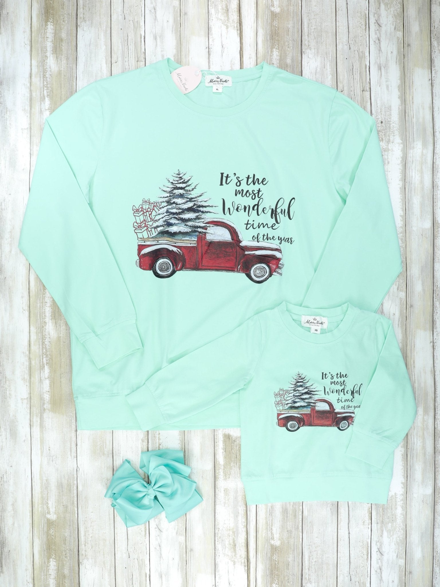Mom & Me "It's The Most Wonderful Time Of The Year" Crewneck - Marie Nicole Clothing