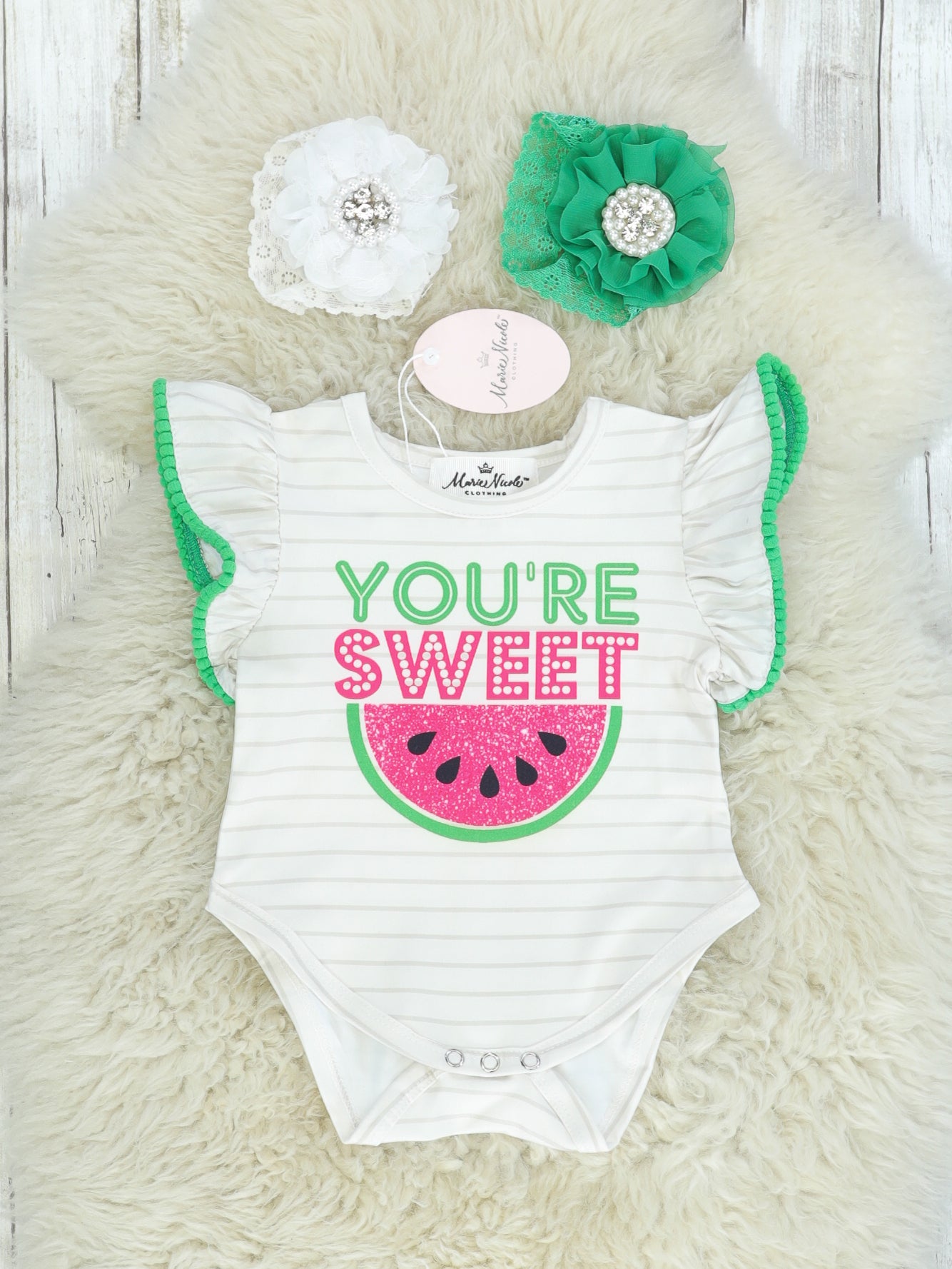 You're Sweet Watermelon Onesie - Marie Nicole Clothing