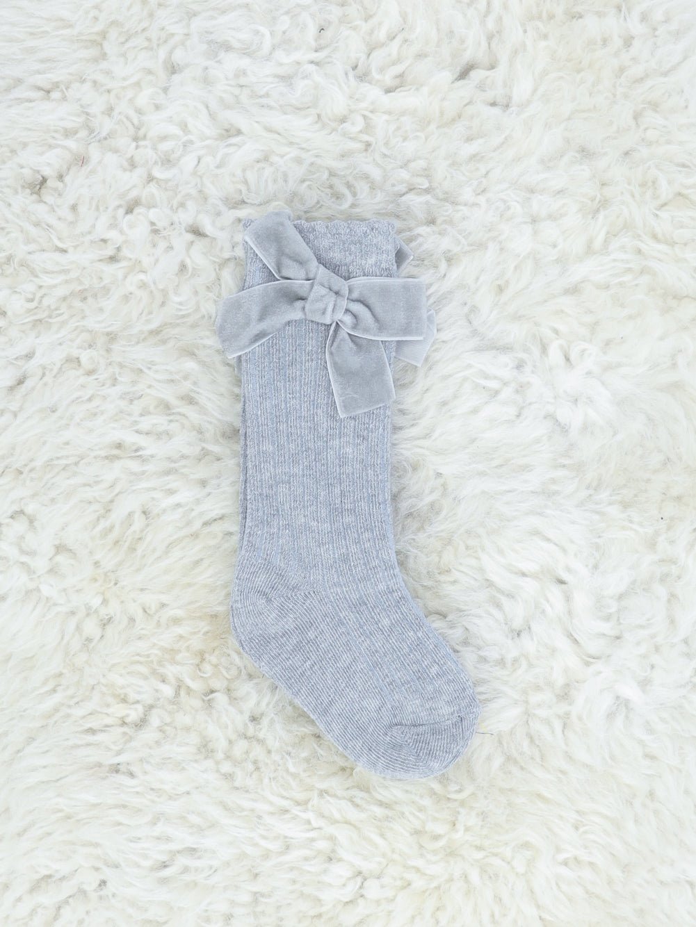 Velvet Bow Socks - 6 Colors Available - Marie Nicole Clothing