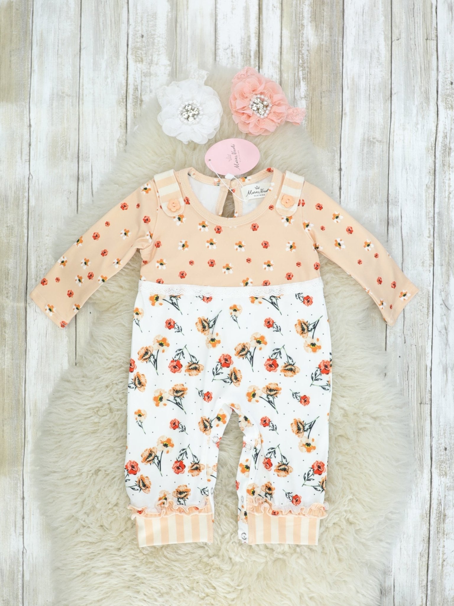 Marigold Collection Long Sleeve Romper - Marie Nicole Clothing