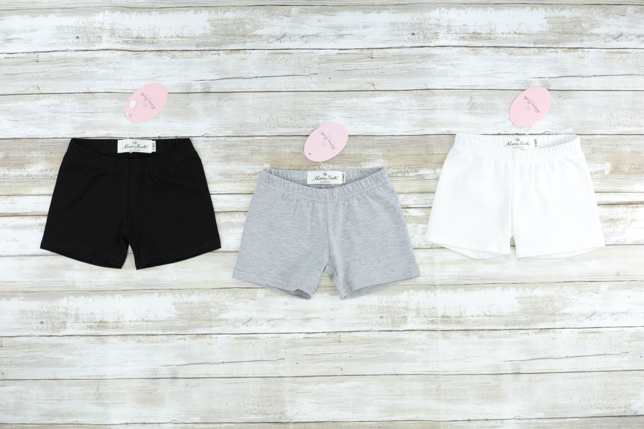 Black Basic Cotton Shorts - Marie Nicole Clothing