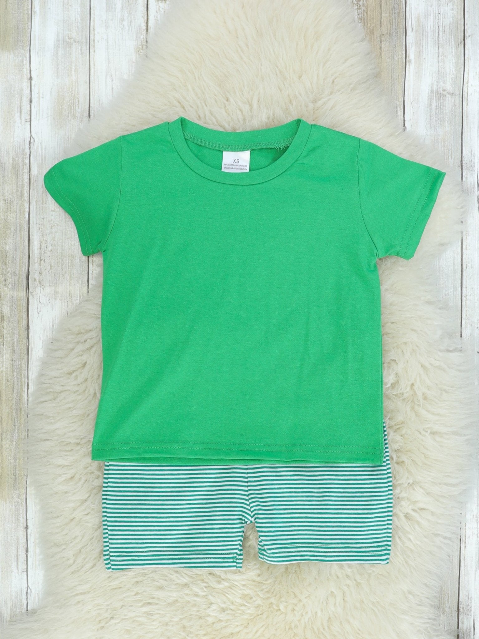 Striped Tractor Overall Set - Marie Nicole Clothing