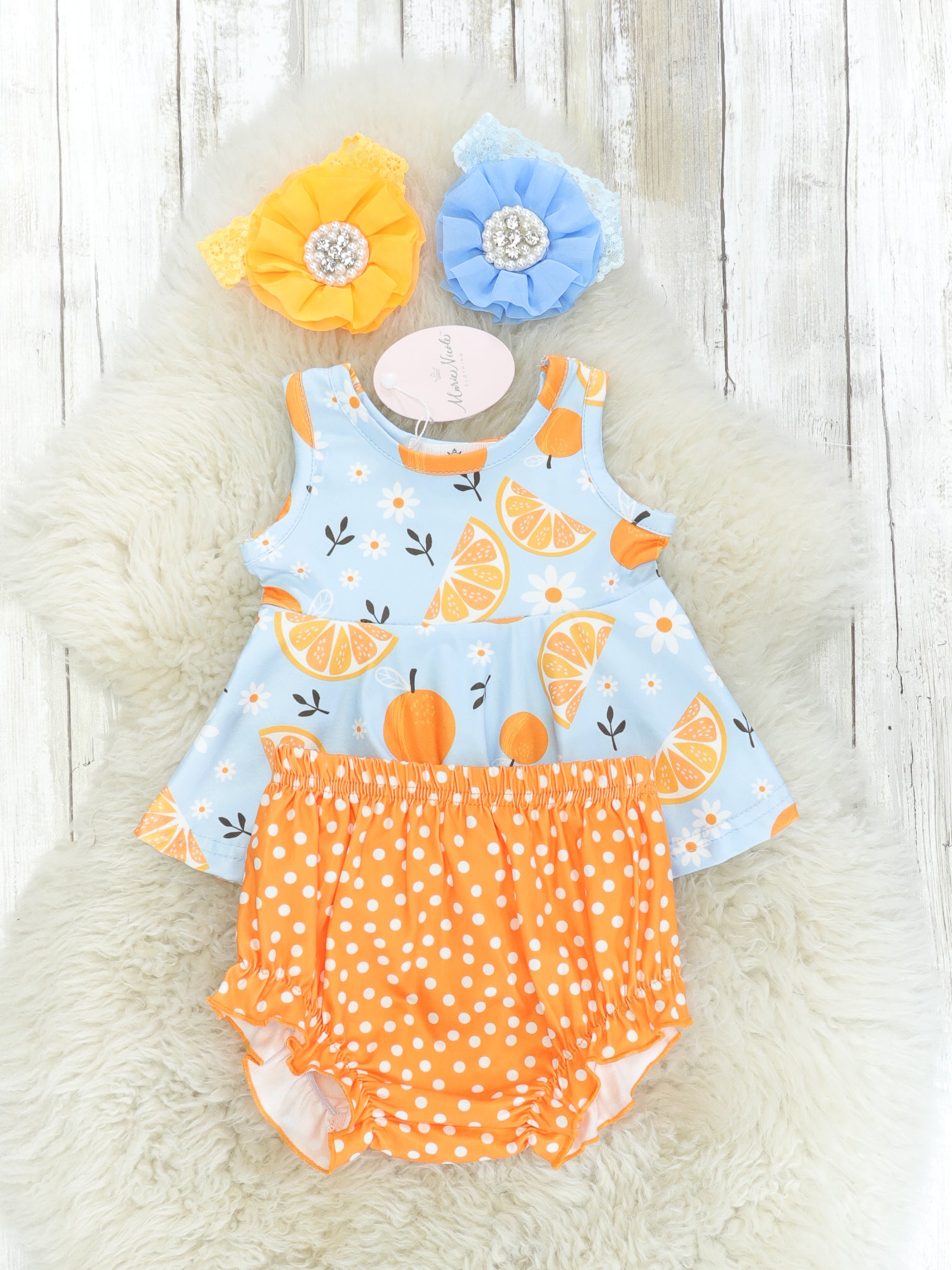 Citrus Tank & Bloomers Outfit - Marie Nicole Clothing