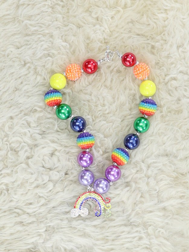 Rainbow Bubblegum Necklace - Marie Nicole Clothing