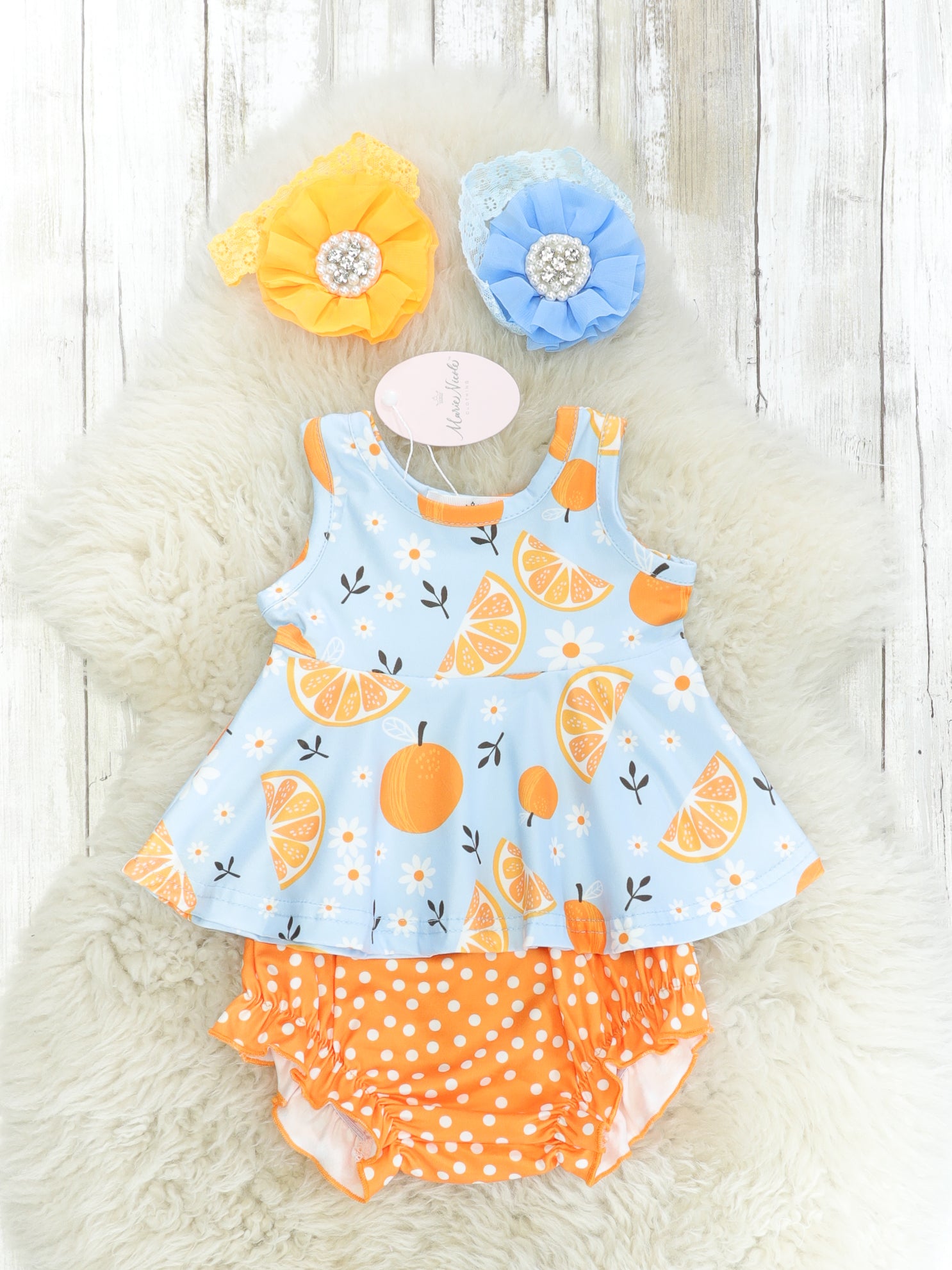 Citrus Tank & Bloomers Outfit - Marie Nicole Clothing